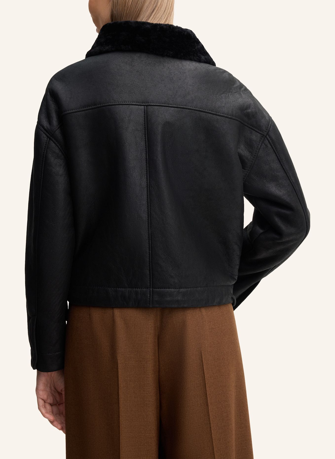 windsor. Lederjacke: SCHWARZ