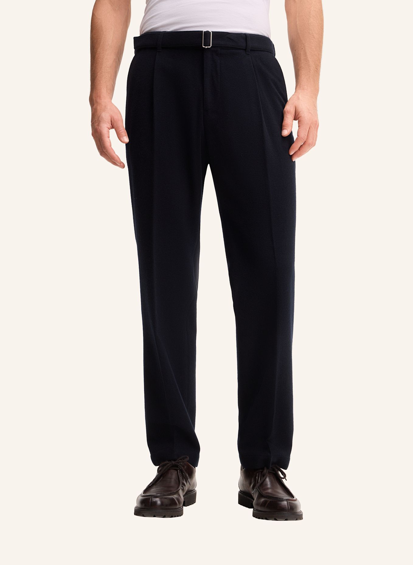 windsor. Bundfaltenhose: DUNKELBLAU