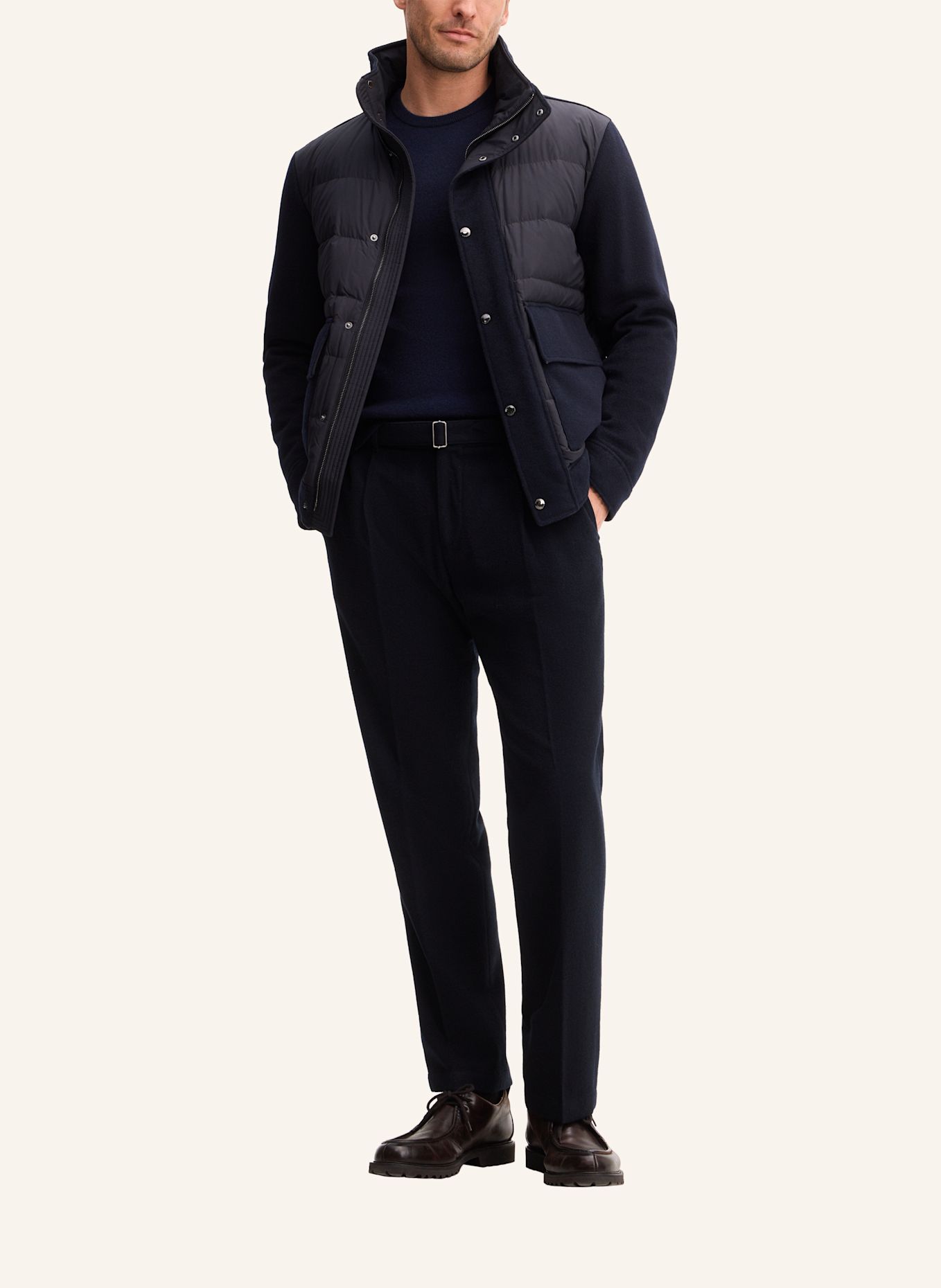 windsor. Bundfaltenhose: DUNKELBLAU