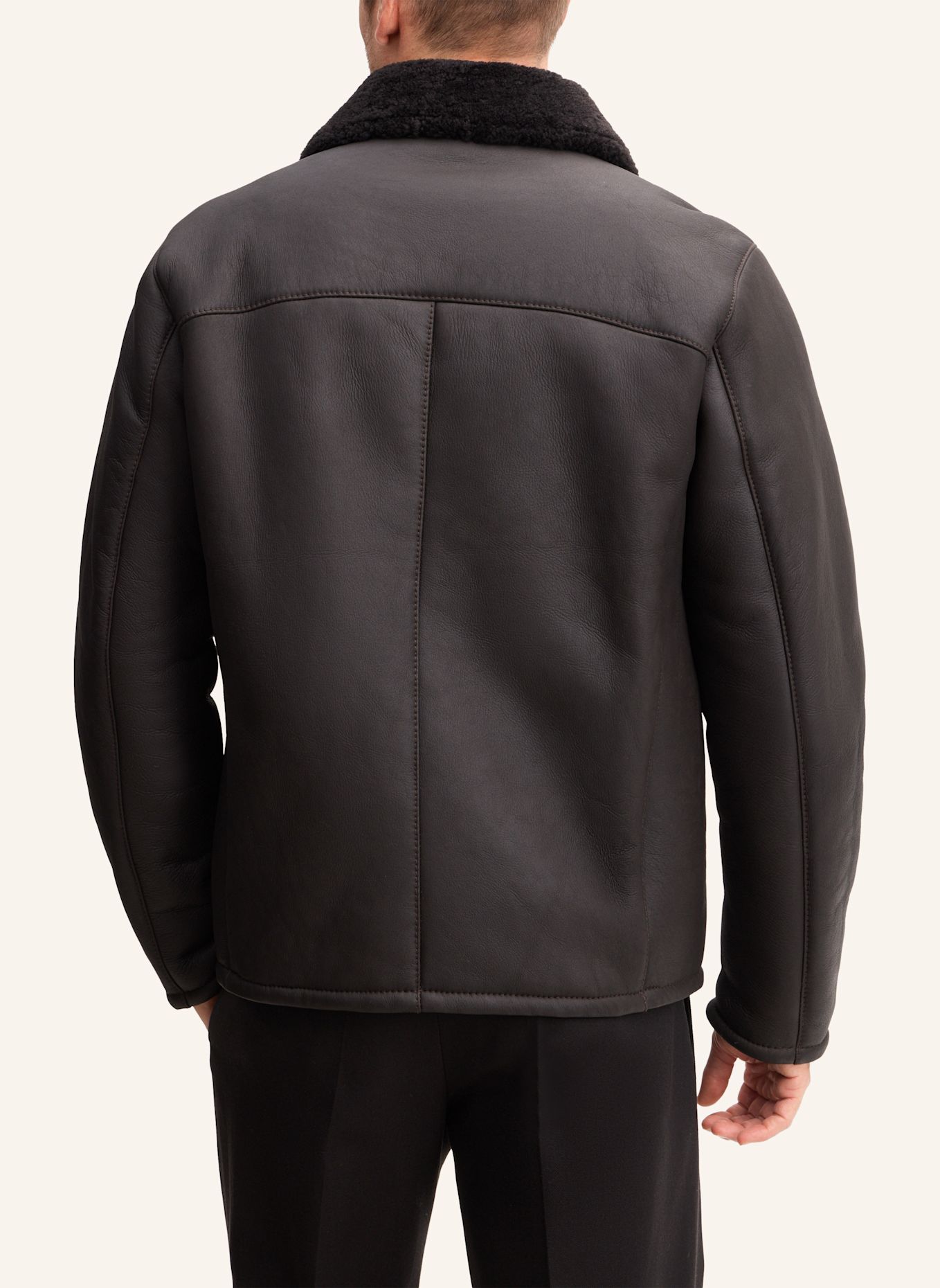 windsor. Lederjacke: DUNKELBRAUN