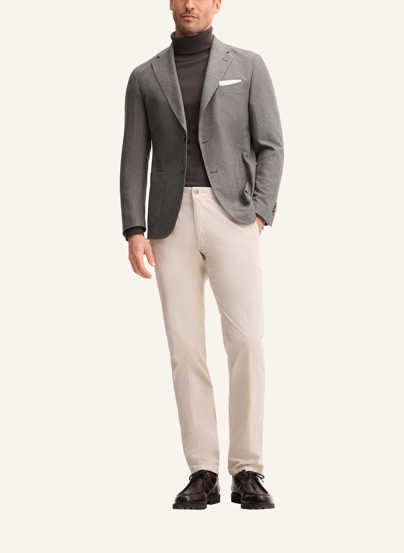 windsor. Chino Regular Fit: WEISS