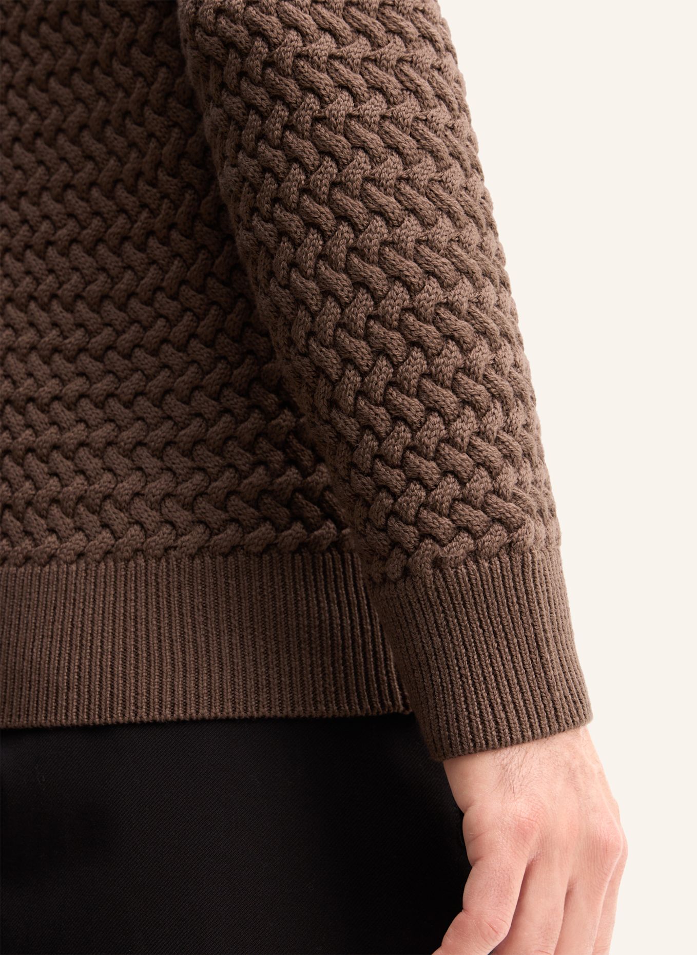 windsor. Polo-Longsleeve: BRAUN