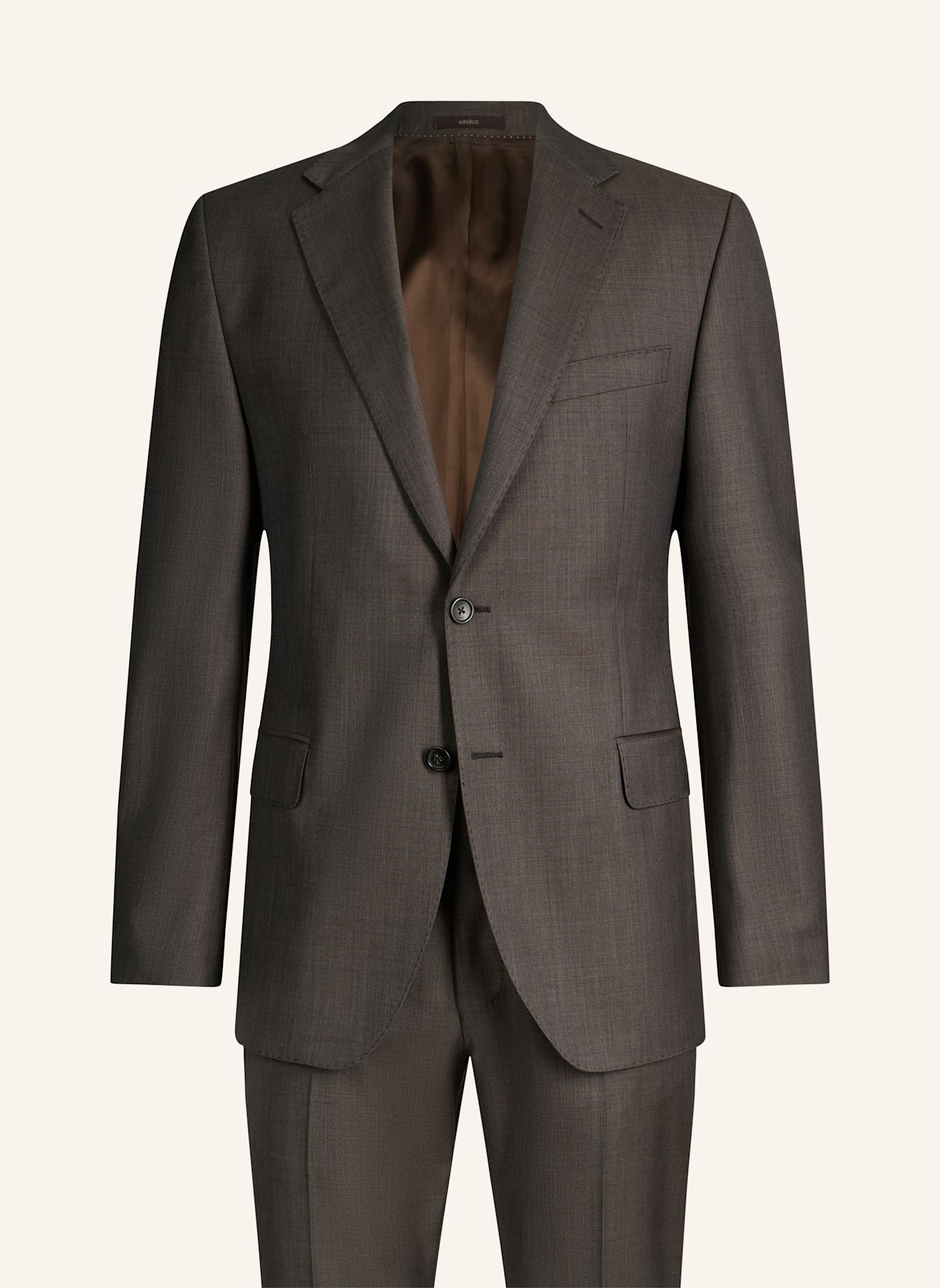 windsor. Anzug Shaped Fit: BRAUN