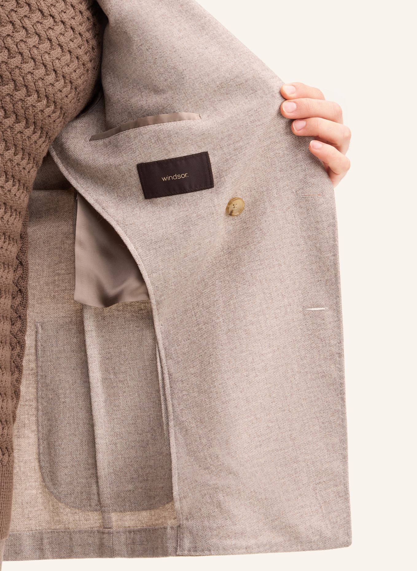 windsor. Sakko: BEIGE