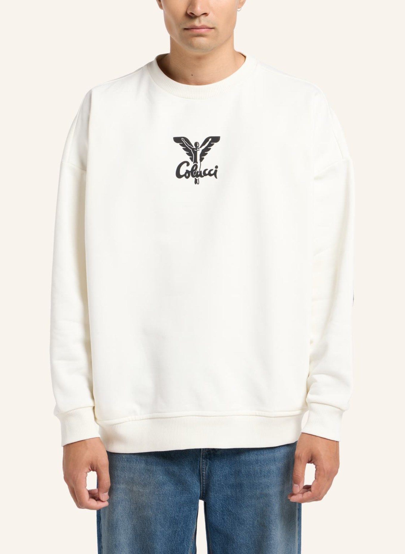 CARLO COLUCCI Oversize Unisex Sweatshirt DI QUIRICO, Farbe: WEISS (Bild 6)