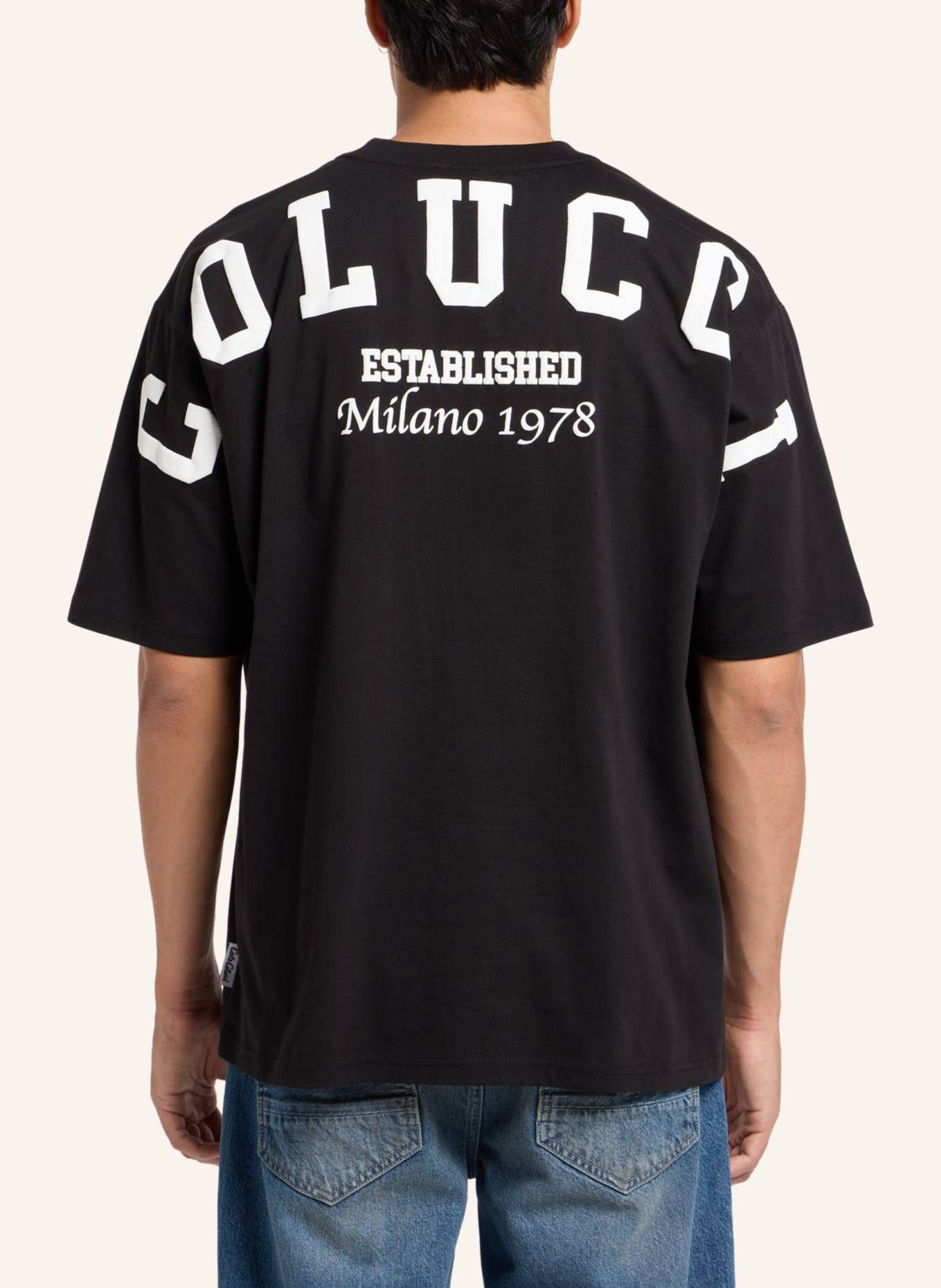 CARLO COLUCCI Oversize T-Shirt DI PAULI, Farbe: SCHWARZ (Bild 2)