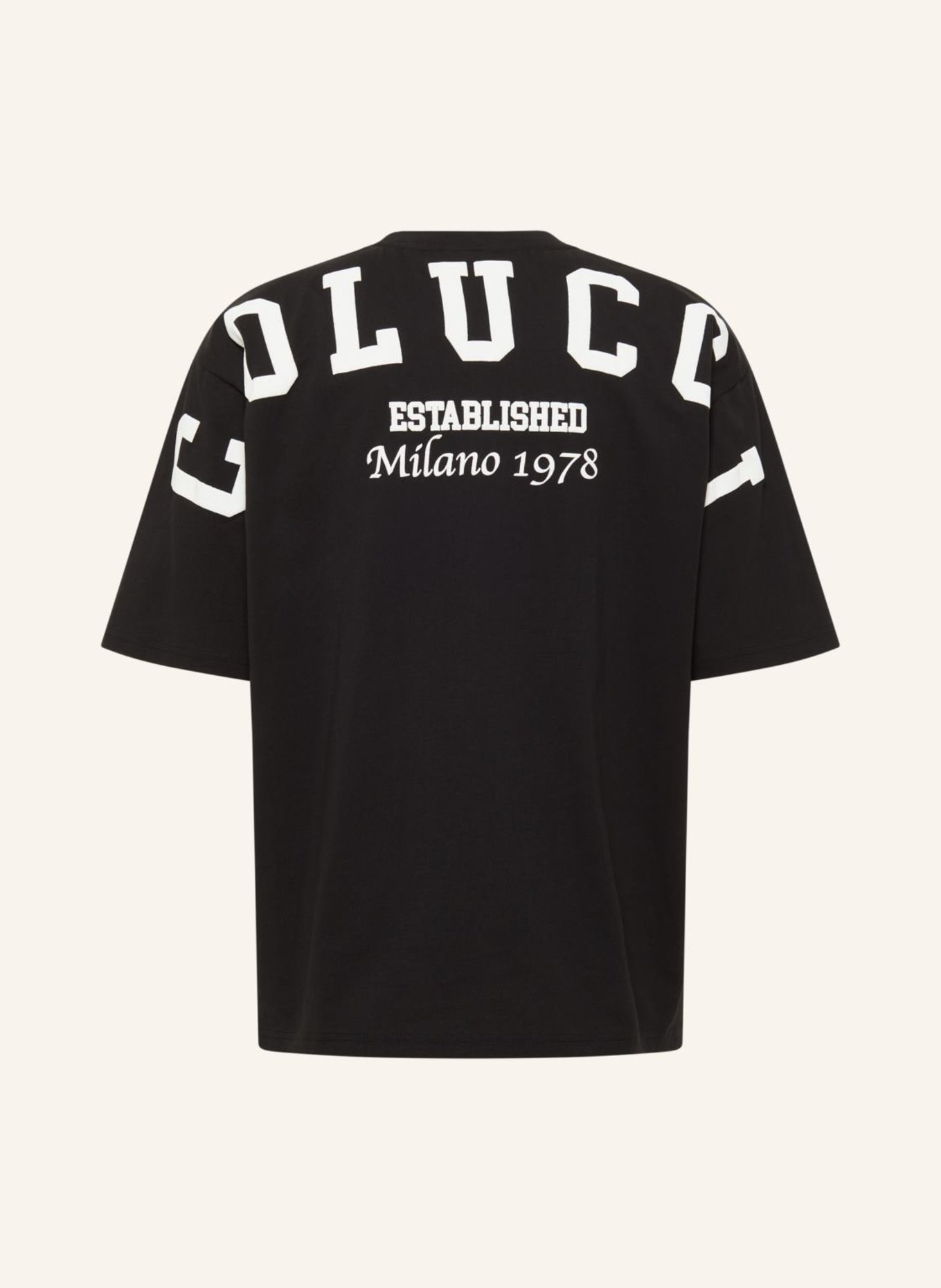 CARLO COLUCCI Oversize T-Shirt DI PAULI, Farbe: SCHWARZ (Bild 3)