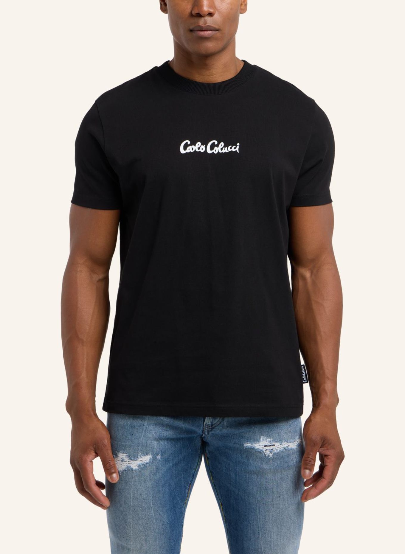 CARLO COLUCCI T-Shirt - Black Friday DINARDO, Farbe: SCHWARZ (Bild 5)