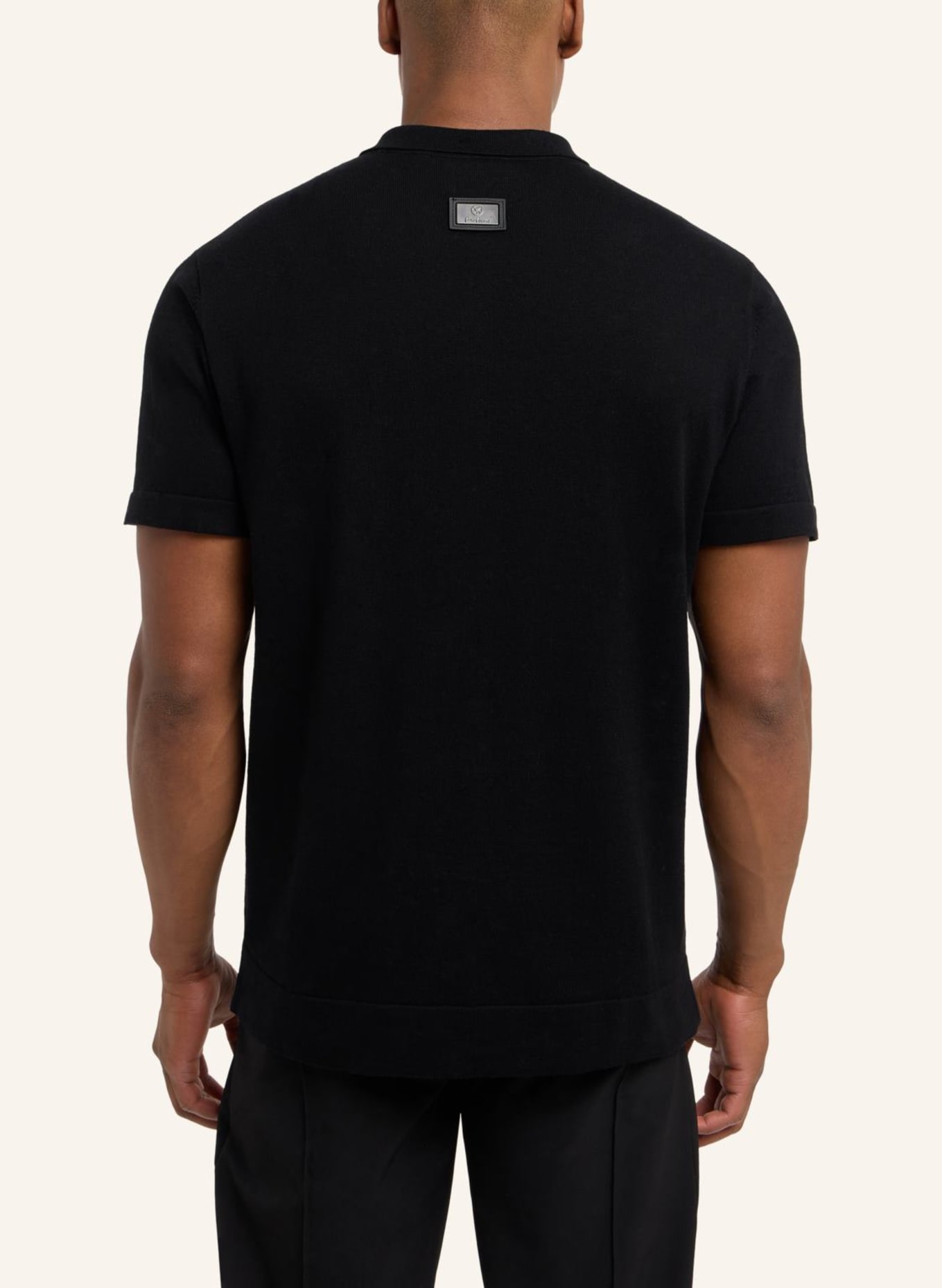 CARLO COLUCCI Poloshirt - Carat DIPIERRO, Farbe: SCHWARZ (Bild 2)