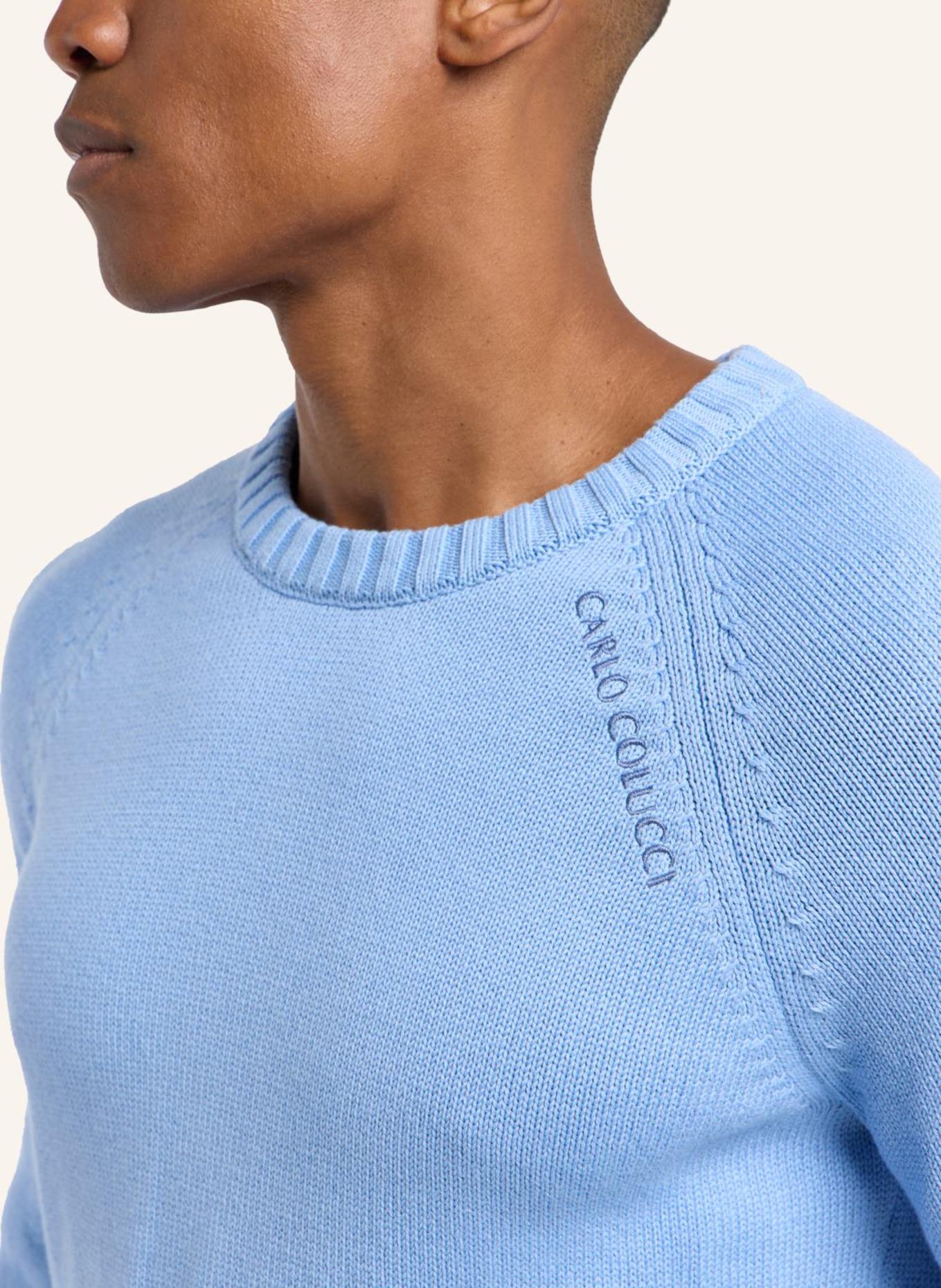 CARLO COLUCCI Feinstrickpullover - Carat DIVINA, Farbe: HELLBLAU (Bild 3)