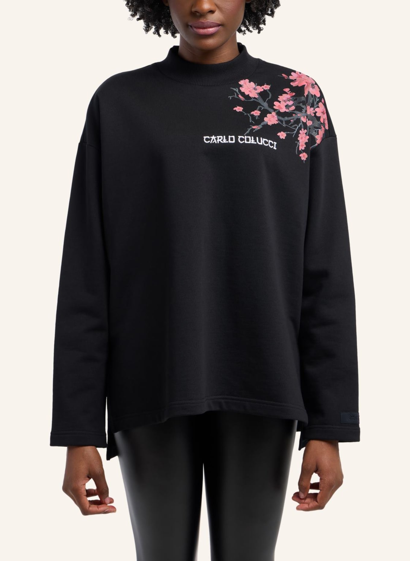 CARLO COLUCCI Unisex Sweatshirt - From Milano to Tokyo DRAGOGNA, Farbe: SCHWARZ (Bild 8)