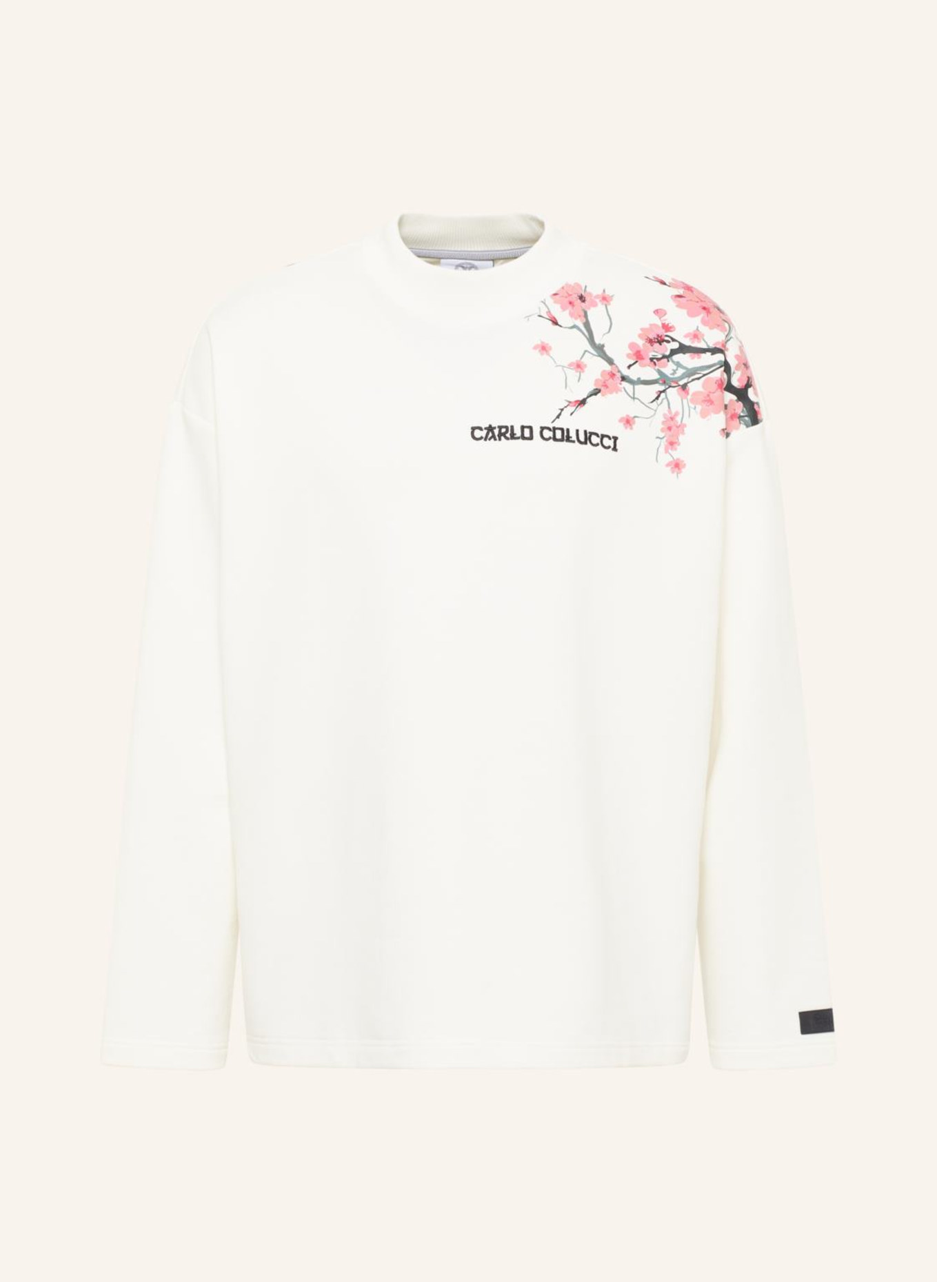 CARLO COLUCCI Unisex Sweatshirt - From Milano to Tokyo DRAGOGNA, Farbe: WEISS (Bild 1)