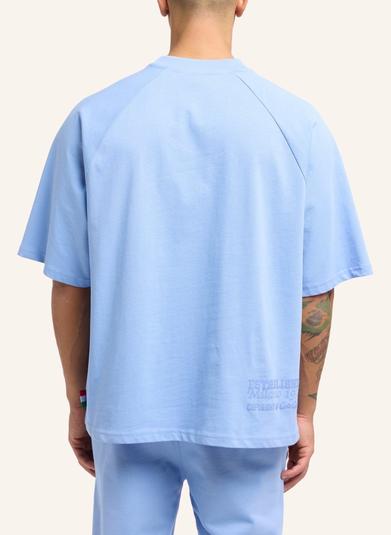 CARLO COLUCCI Oversize T-Shirt - La Famiglia DONEVSKI, Farbe: BLAU (Bild 2)