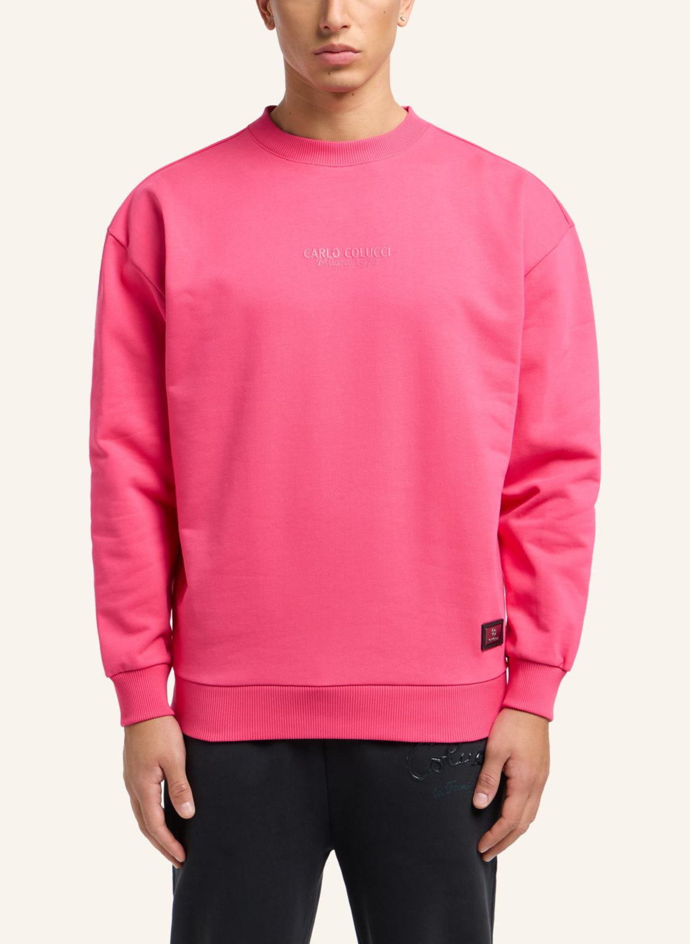 CARLO COLUCCI Oversize Sweatshirt - La Famiglia D'OTTAVIO, Farbe: PINK (Bild 5)