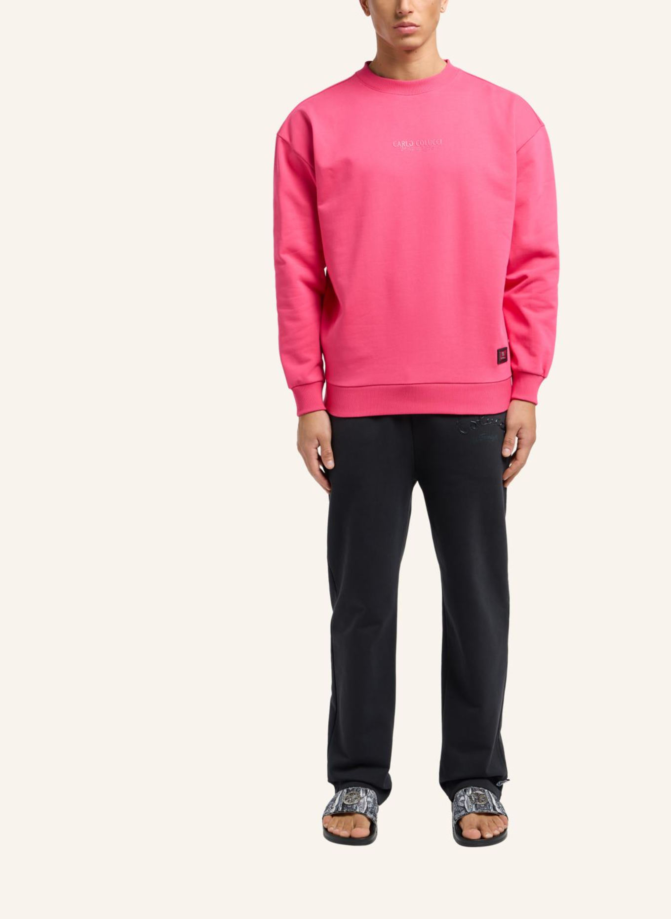 CARLO COLUCCI Oversize Sweatshirt - La Famiglia D'OTTAVIO, Farbe: PINK (Bild 4)