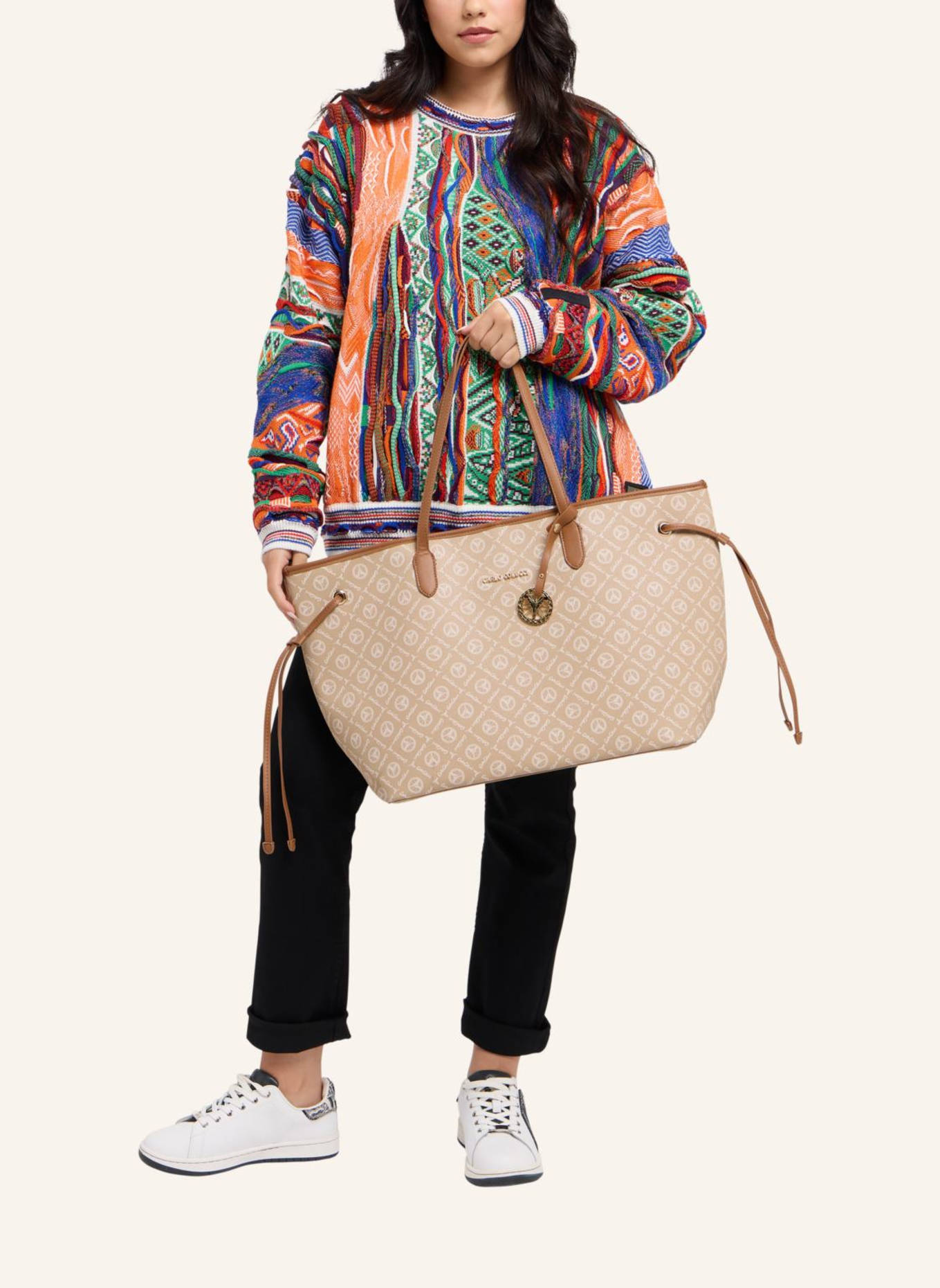 CARLO COLUCCI Shopper DESSERRA: BEIGE