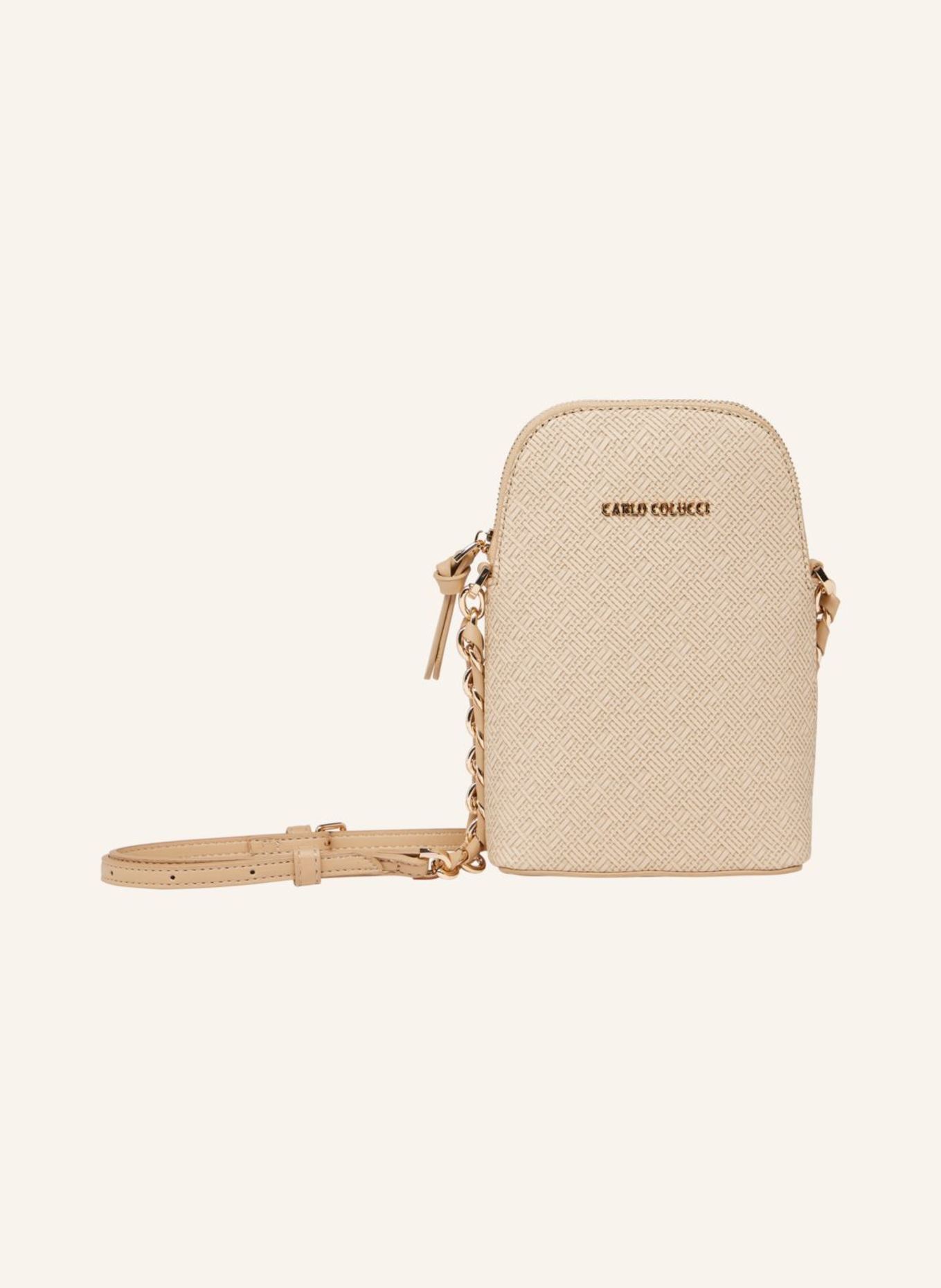 CARLO COLUCCI Minitasche in Bastoptik DEVALIER: BEIGE