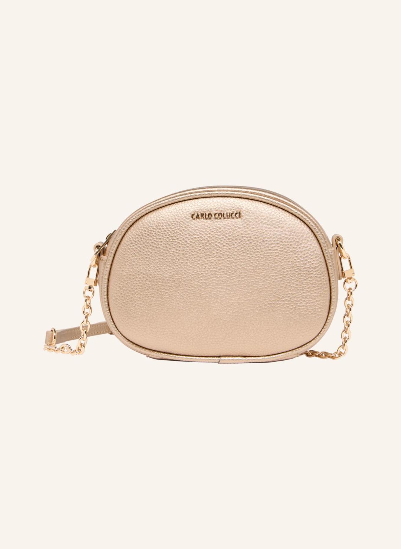 CARLO COLUCCI Umhängetasche in Metallic DI MUCCIO: BRAUN