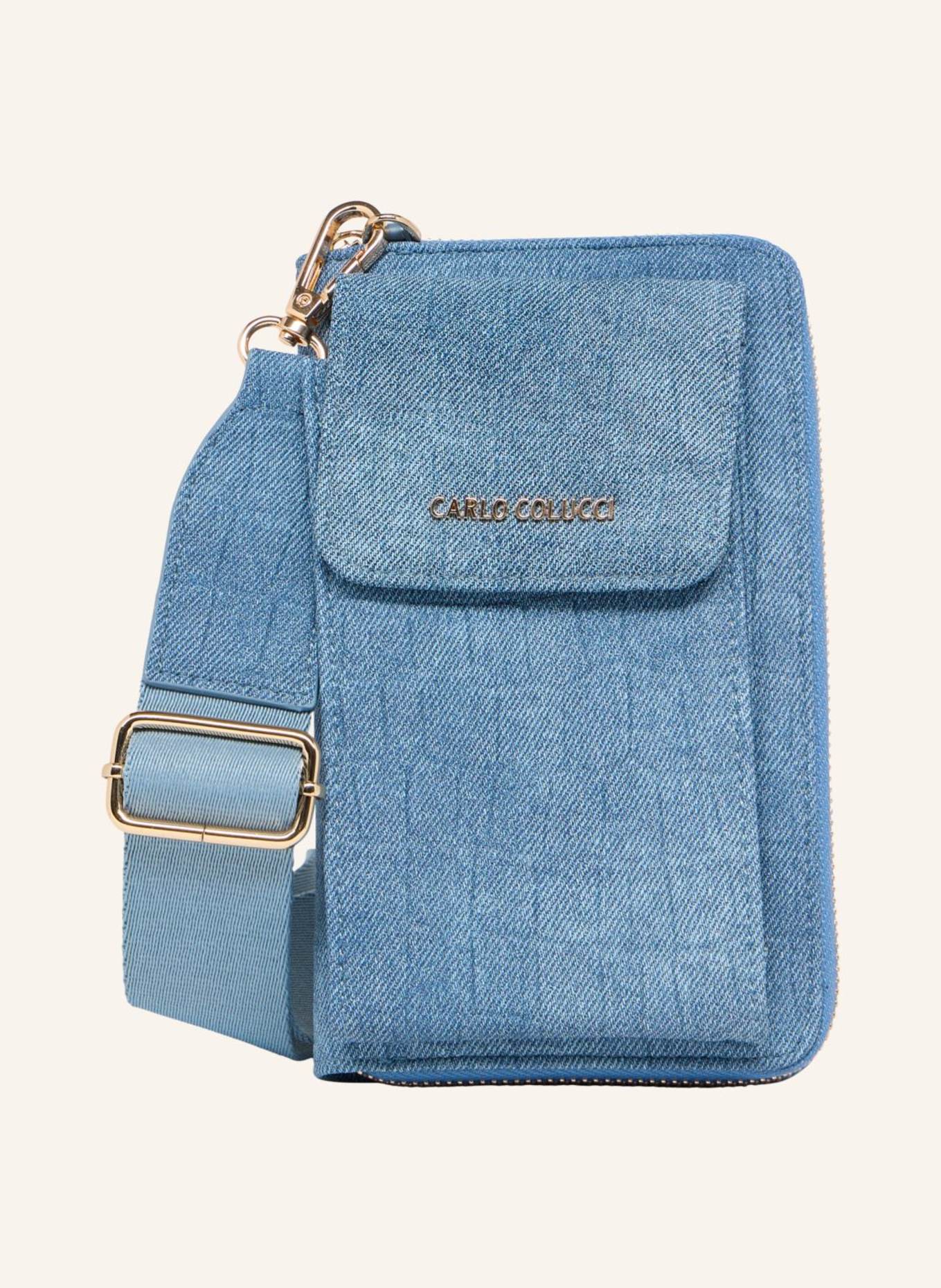 CARLO COLUCCI Handy Geldbörse DI GENIO: BLAU