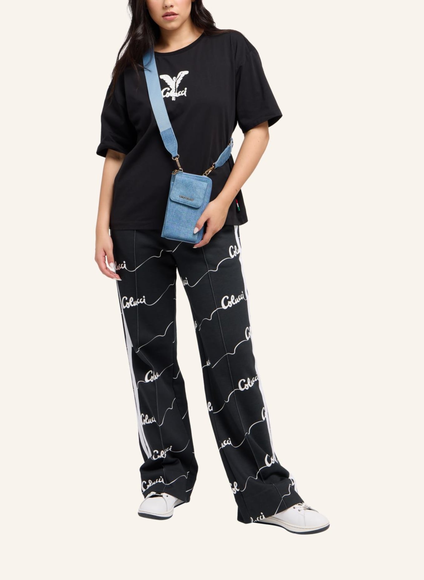 CARLO COLUCCI Handy Geldbörse DI GENIO: BLAU