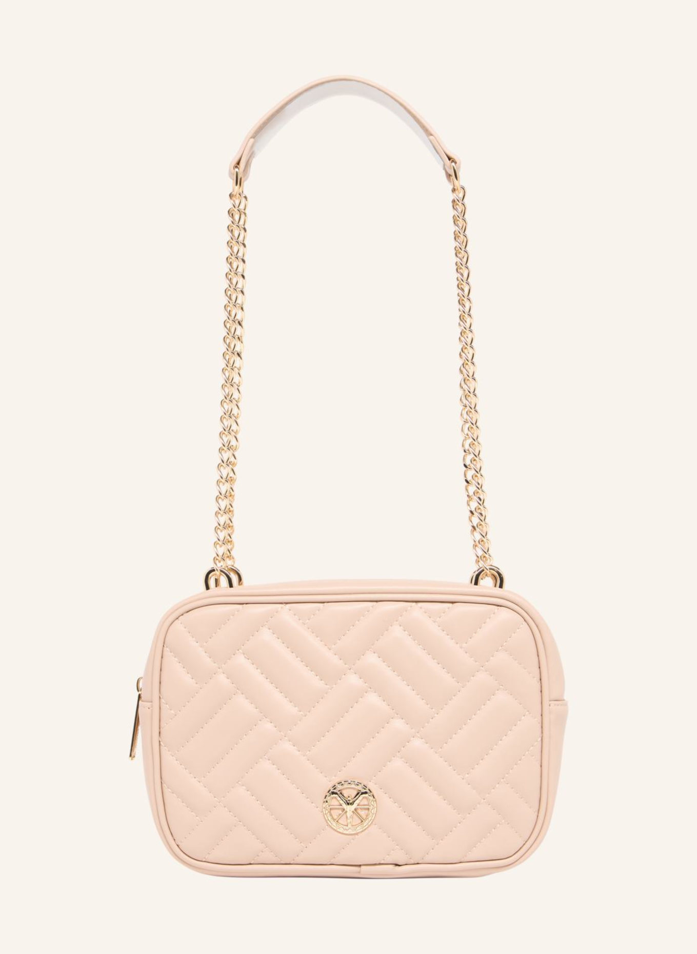 CARLO COLUCCI Wattierte Umhängetasche DI GIROLAMO: BEIGE