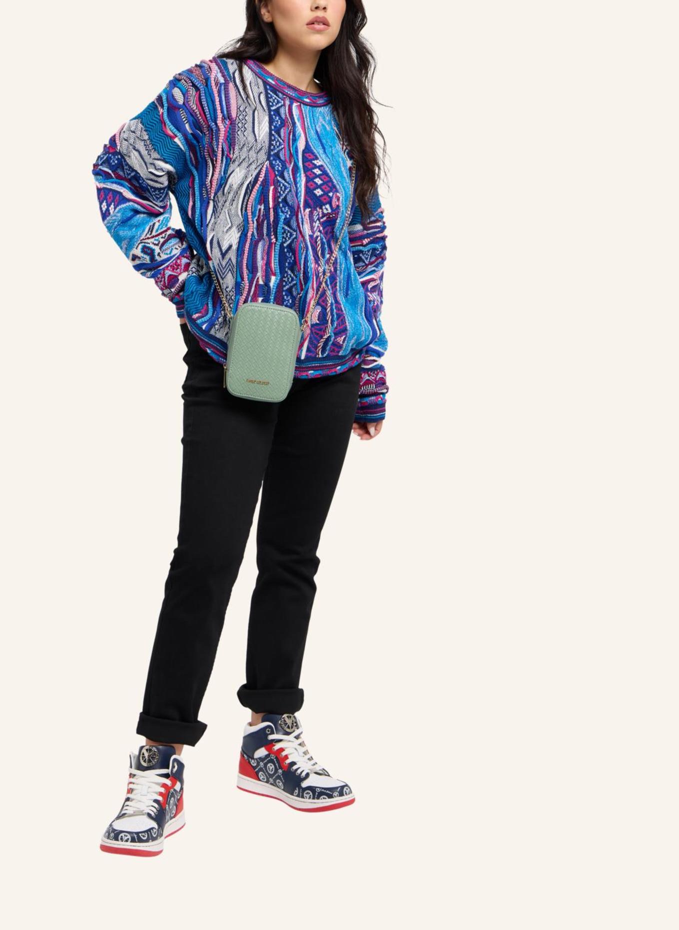 CARLO COLUCCI Minitasche in Flechtoptik DI LAPI: GRÜN