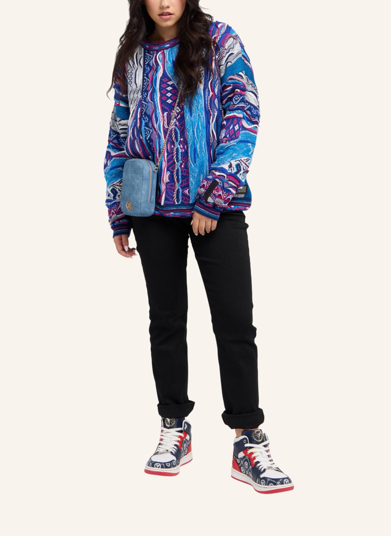 CARLO COLUCCI Minitasche DI LASCIO: BLAU