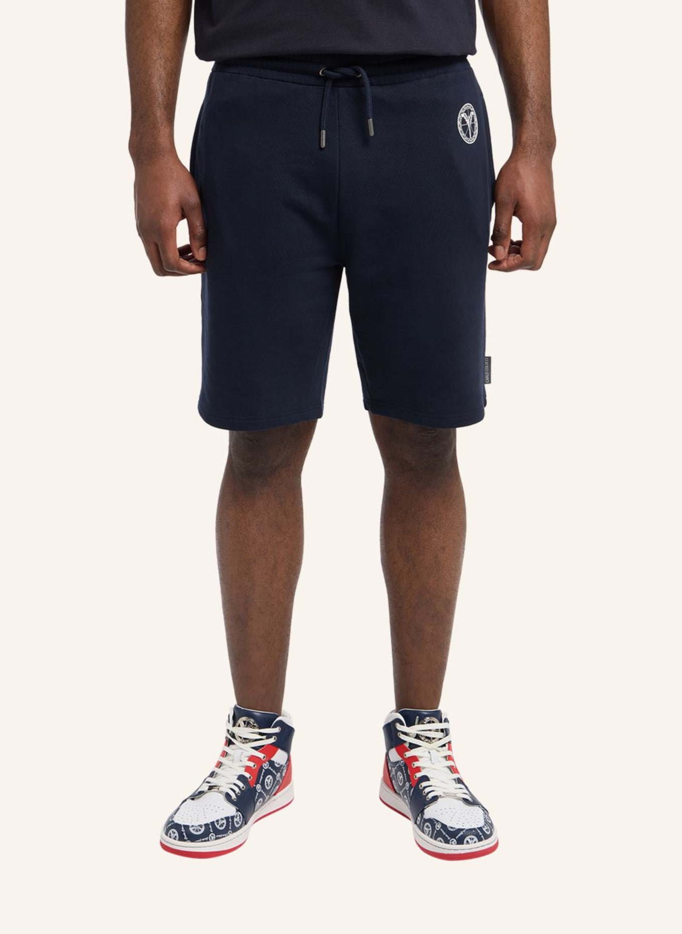 CARLO COLUCCI Shorts "Casual Fashion" DEMOROZI: DUNKELBLAU