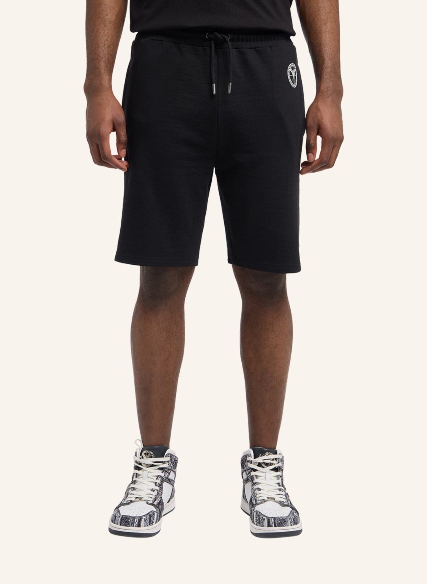 CARLO COLUCCI Shorts "Casual Fashion" DEMOROZI: SCHWARZ