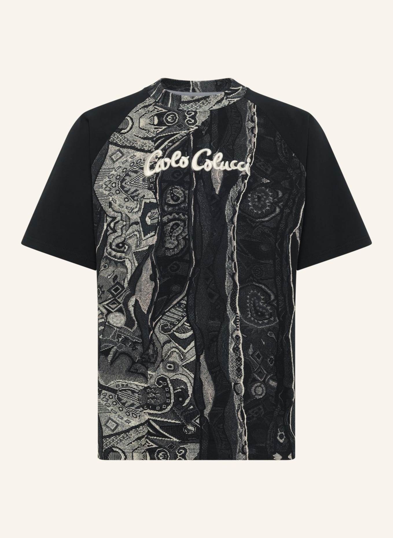 CARLO COLUCCI T-Shirt - Retro Vibes ESCHFALLER: SCHWARZ