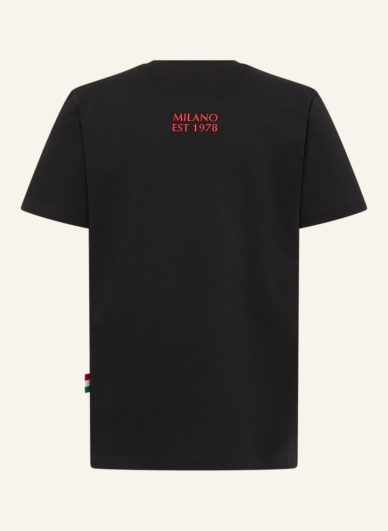 CARLO COLUCCI T-Shirt - COLUCCI Tapes EUSEBI: SCHWARZ