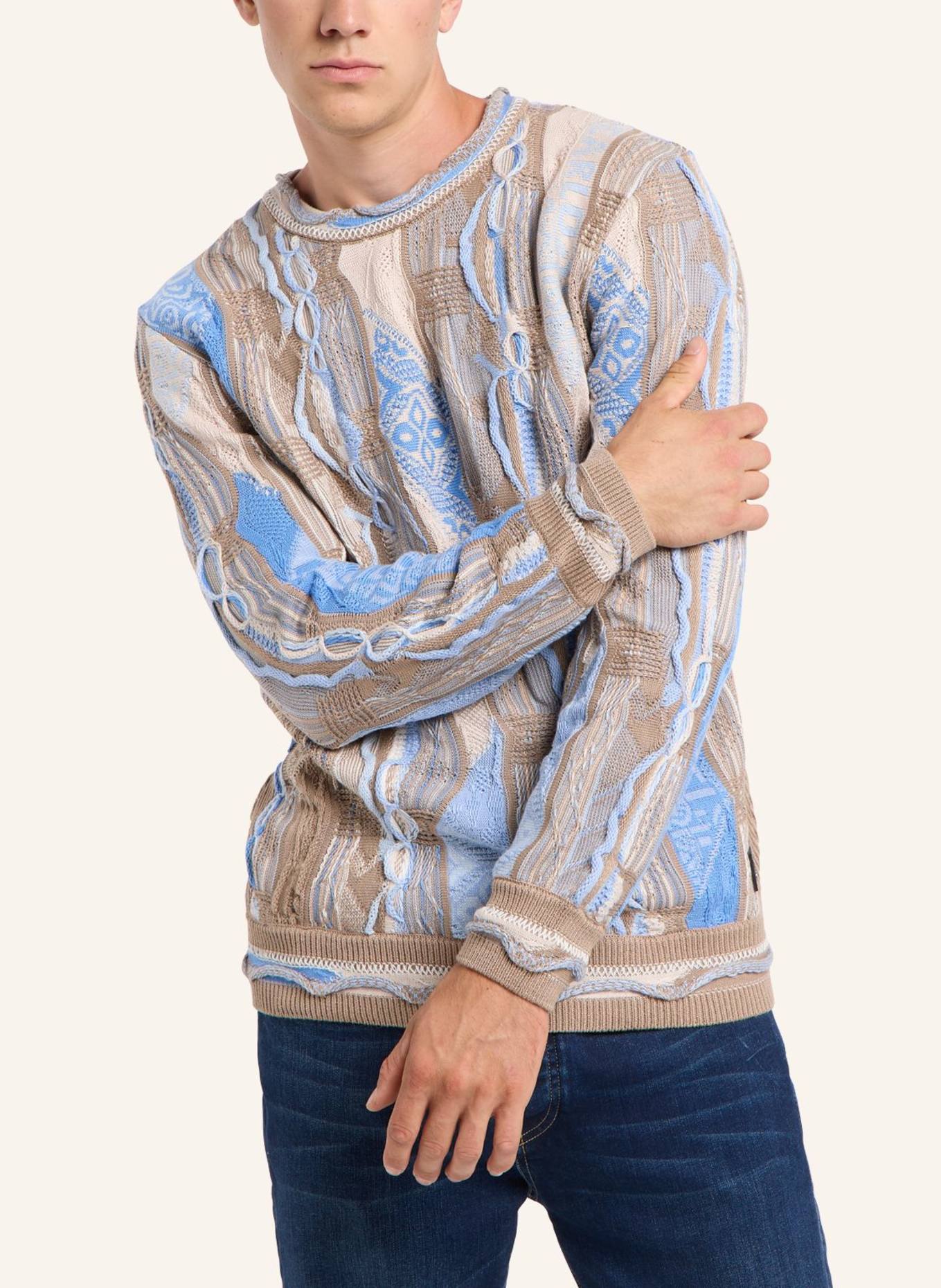 CARLO COLUCCI Strickpullover ERSINI: HELLBLAU
