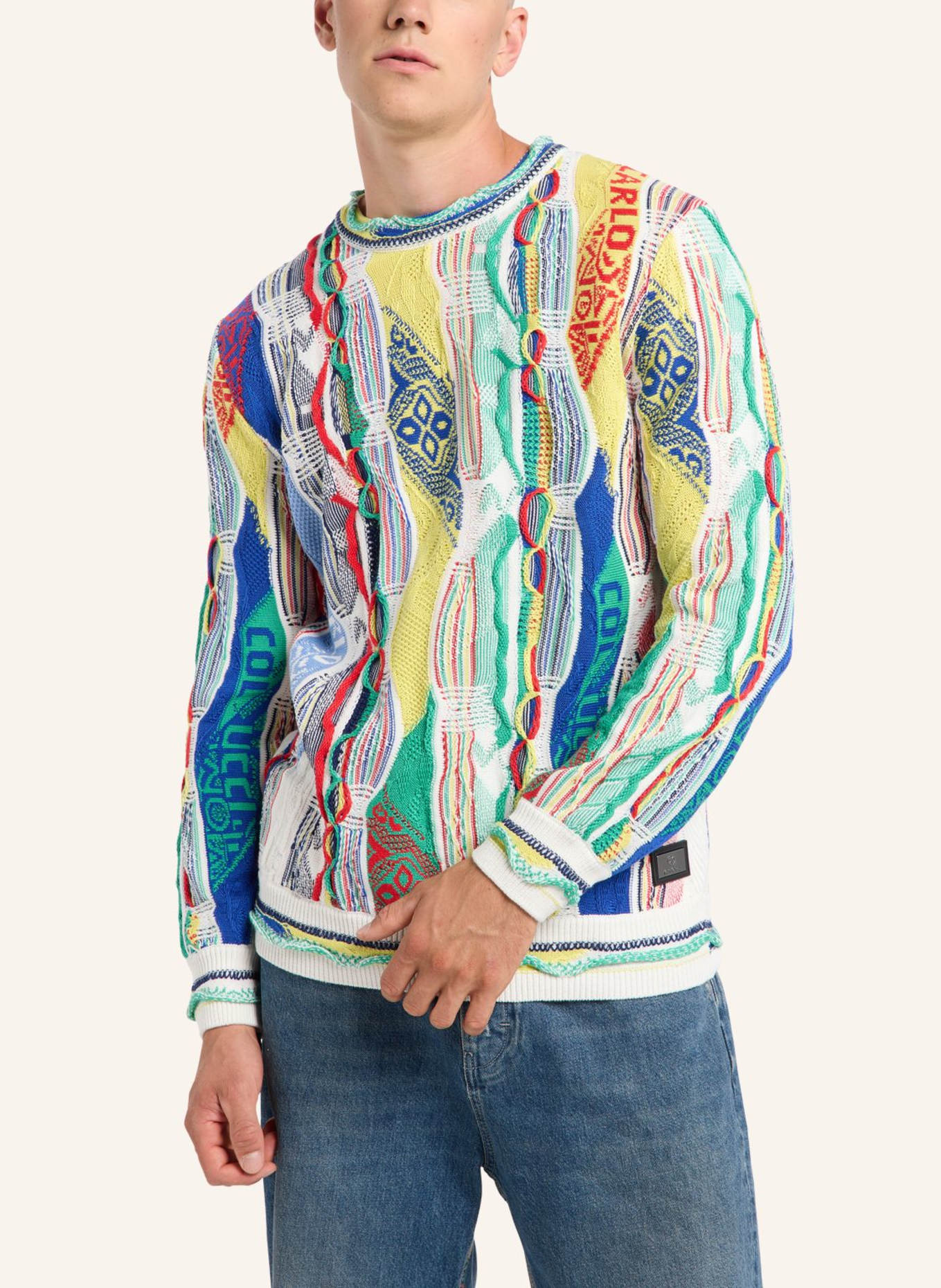 CARLO COLUCCI Strickpullover ERSINI: WEISS