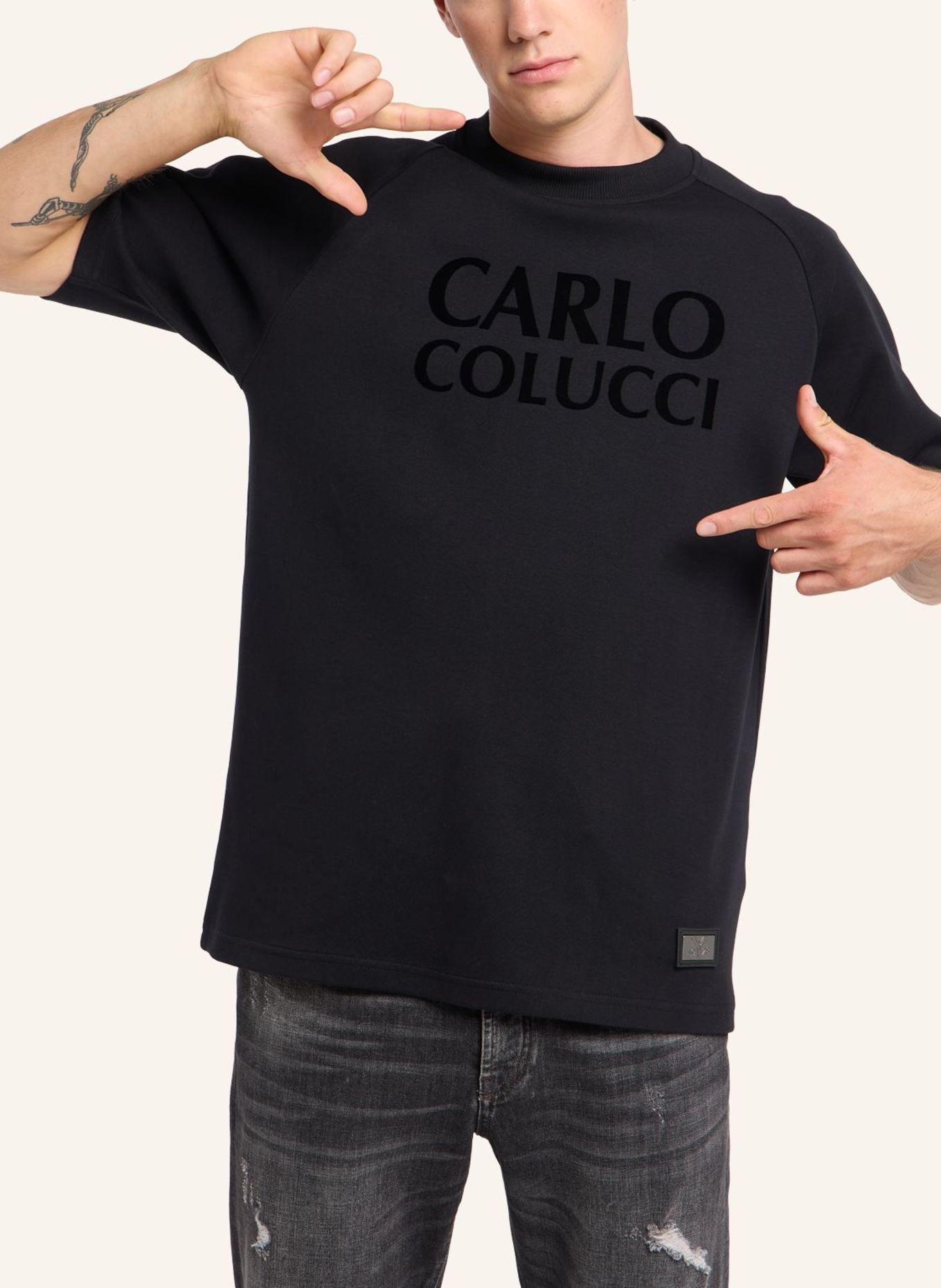 CARLO COLUCCI T-Shirt - Carat 2.0 ERMOLLI: SCHWARZ