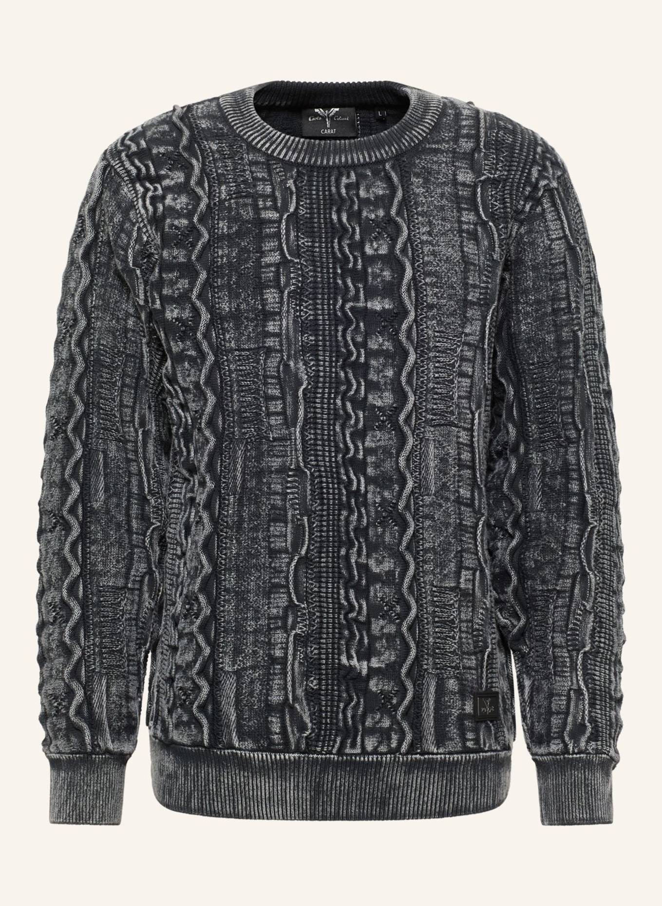 CARLO COLUCCI Strickpullover - Carat 2.0 ERRERA: SCHWARZ