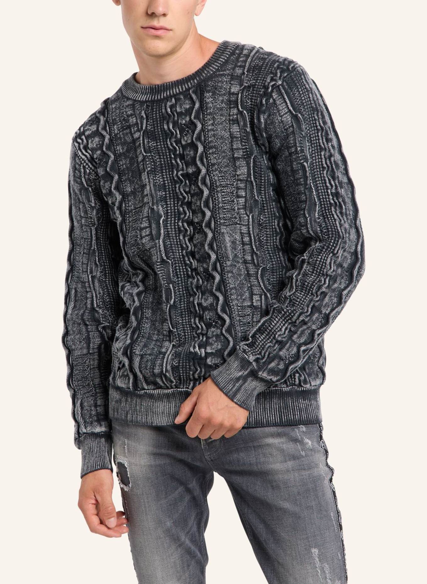CARLO COLUCCI Strickpullover - Carat 2.0 ERRERA: SCHWARZ