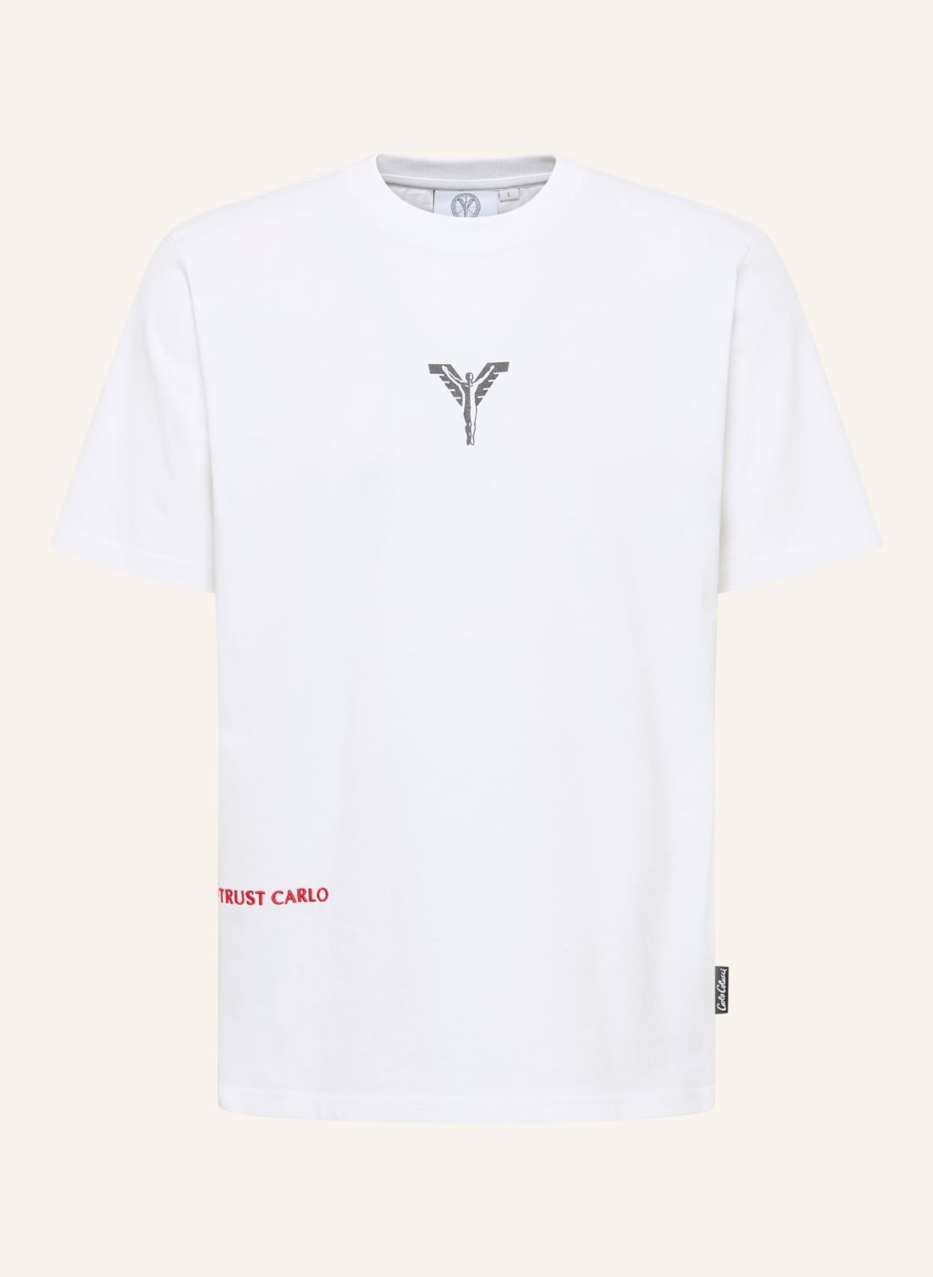 CARLO COLUCCI T-Shirt FAKE NEWS - Black Friday FAES: WEISS