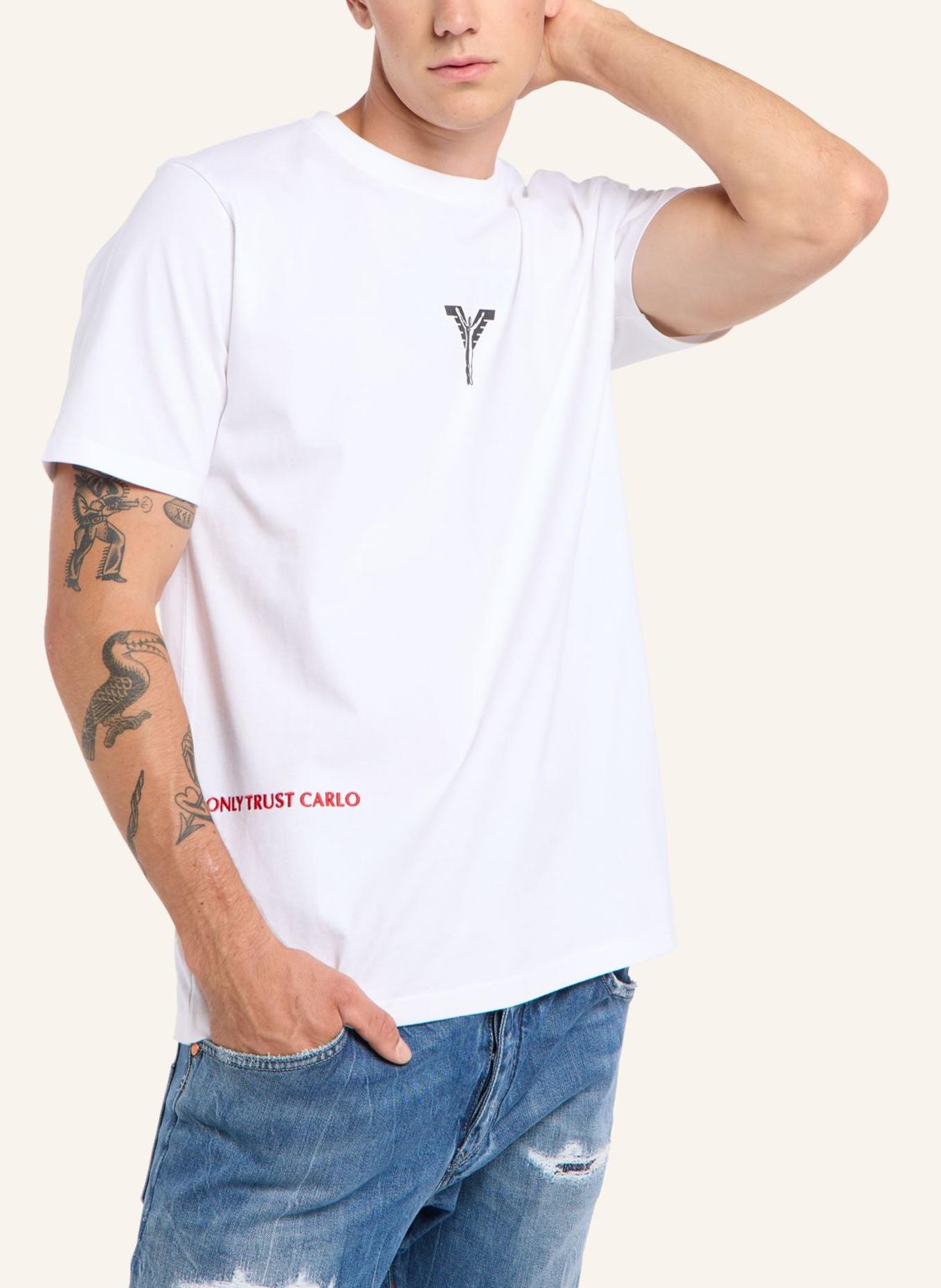 CARLO COLUCCI T-Shirt FAKE NEWS - Black Friday FAES: WEISS