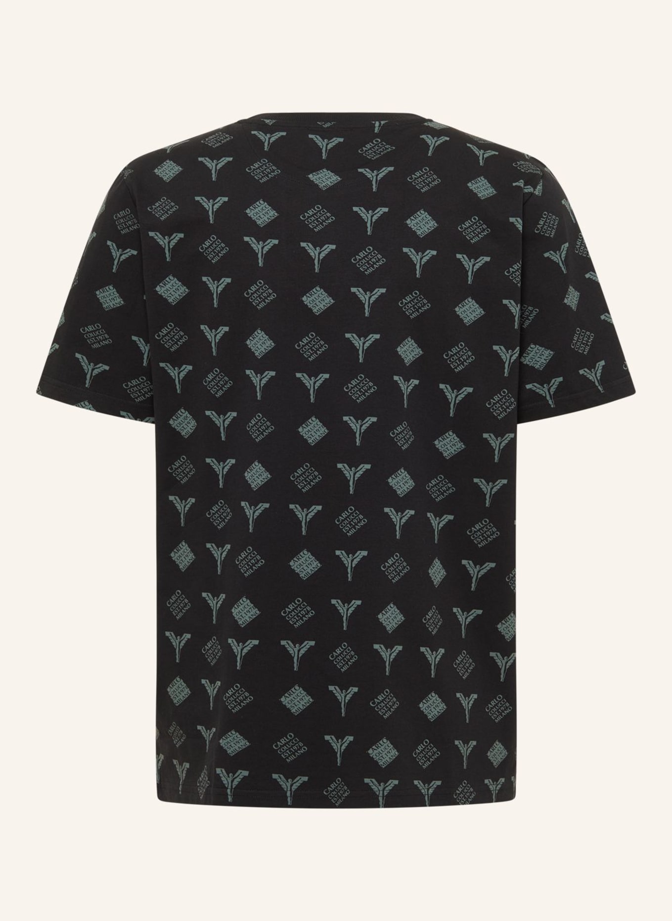 CARLO COLUCCI Logo T-Shirt - Black Friday FALCHI: SCHWARZ
