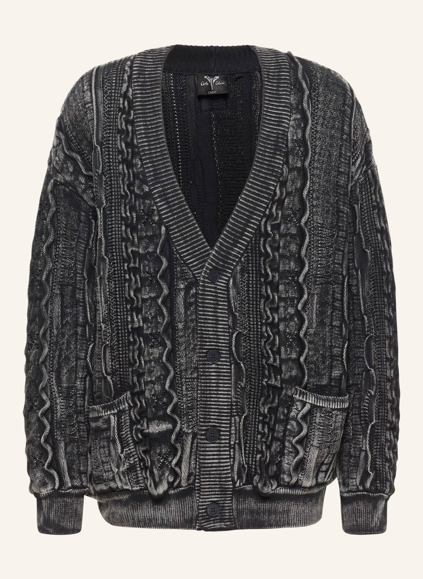CARLO COLUCCI Strickjacke - Carat 2.0 FANT: SCHWARZ