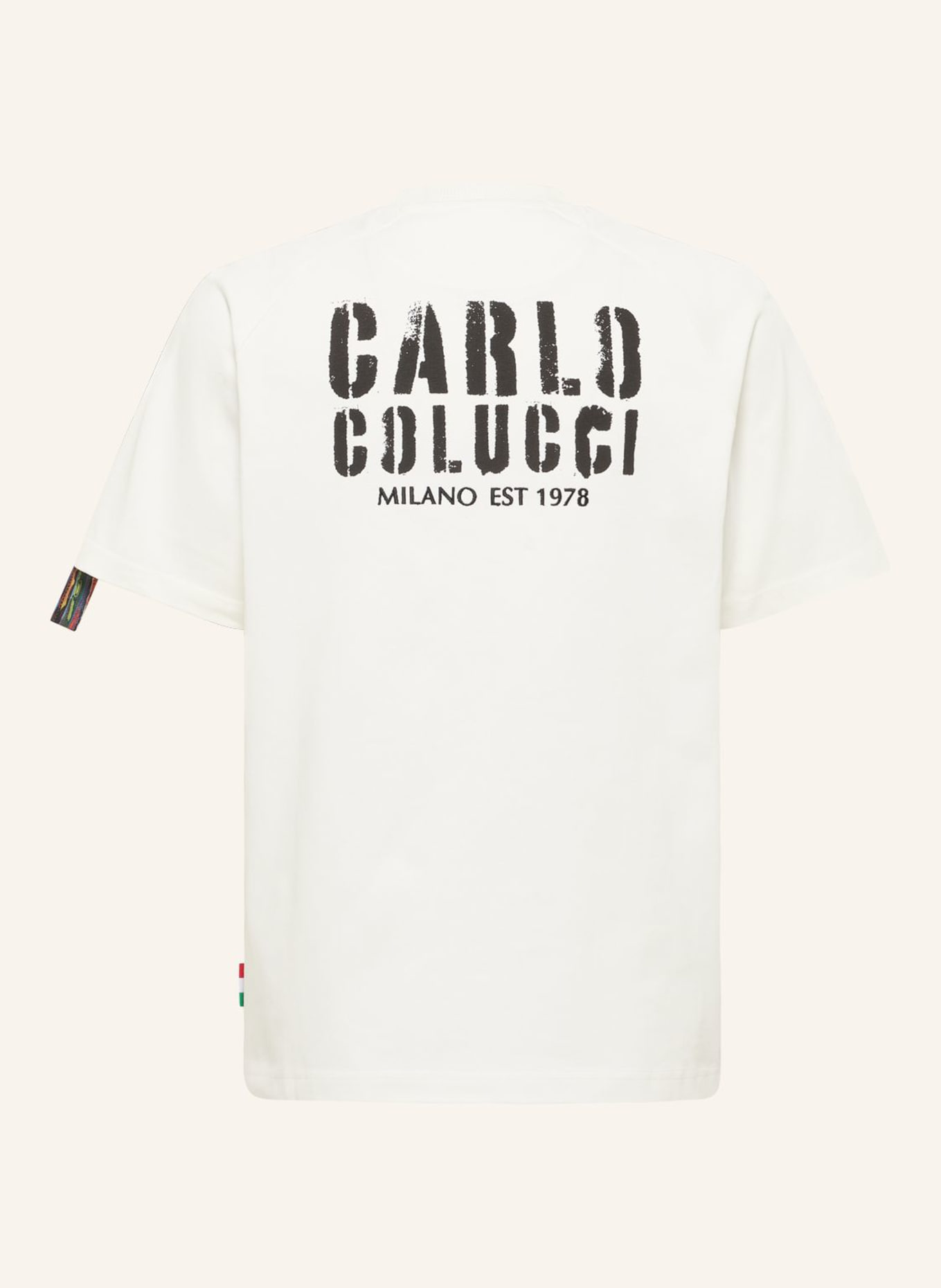CARLO COLUCCI Raglan T-Shirt - COLUCCI Tapes EVOLI: WEISS