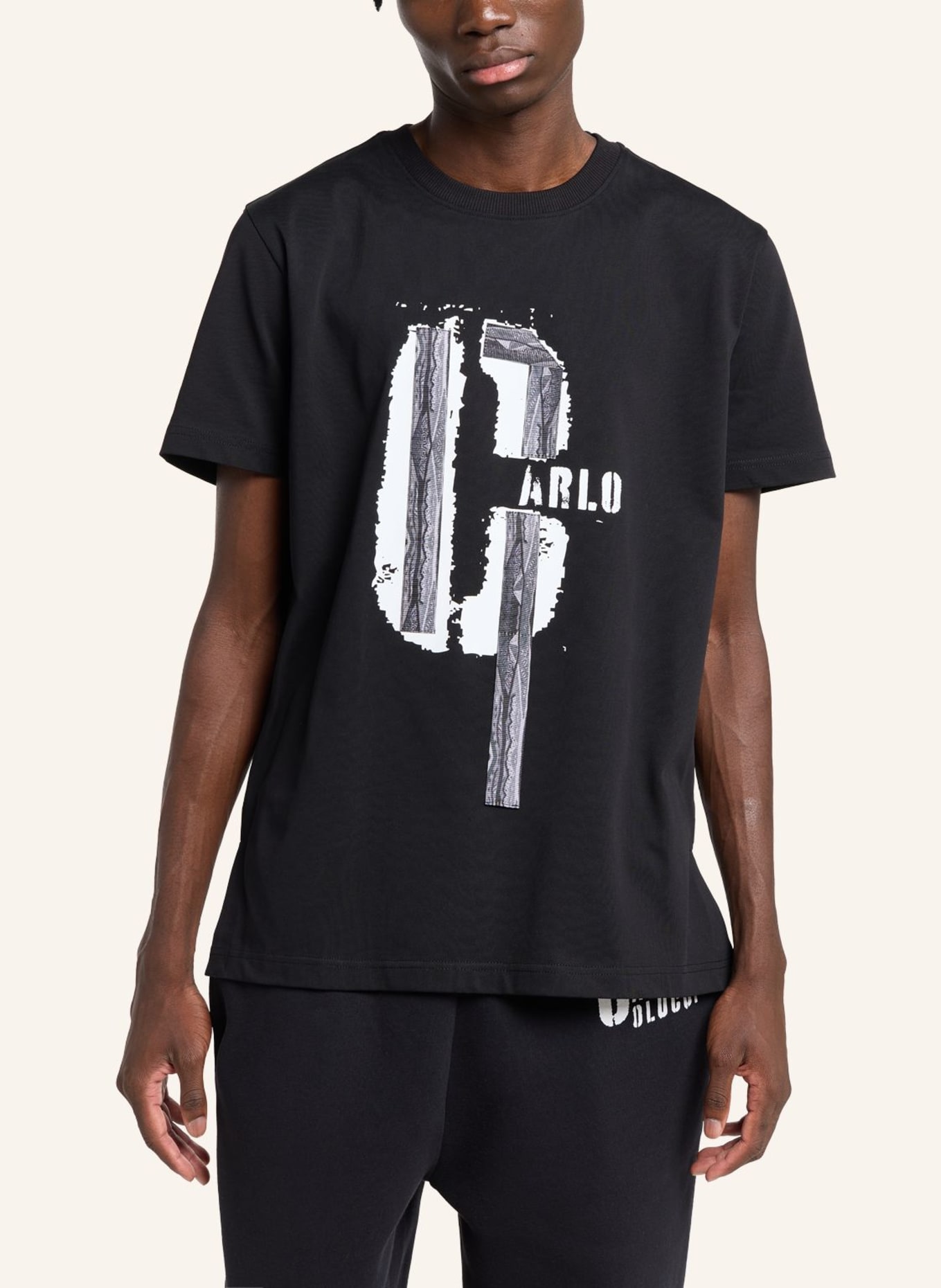 CARLO COLUCCI T-Shirt - COLUCCI Tapes EUSEBI: SCHWARZ