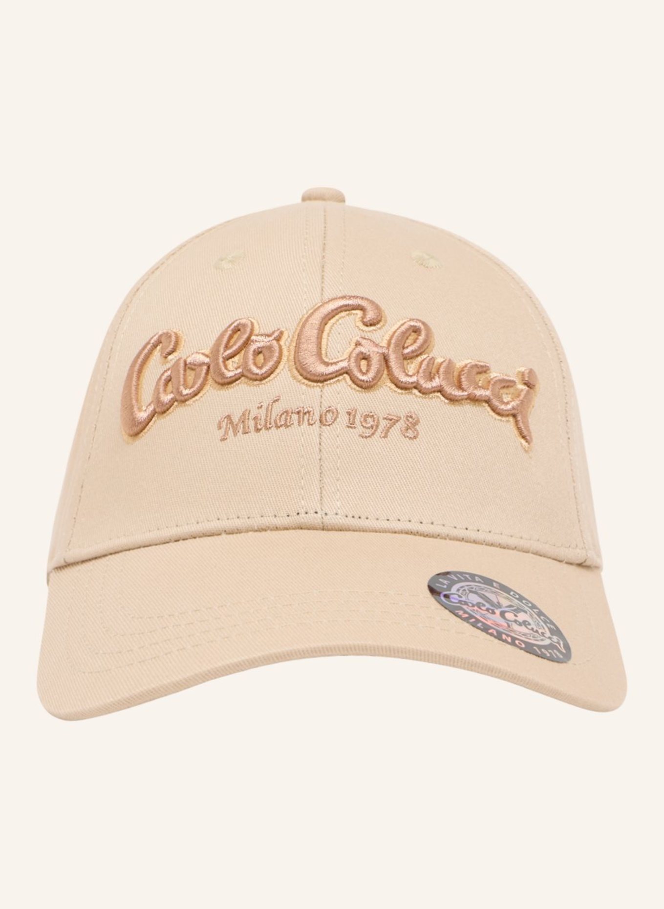 CARLO COLUCCI Unisex Basic Basecap ELEZI: BRAUN