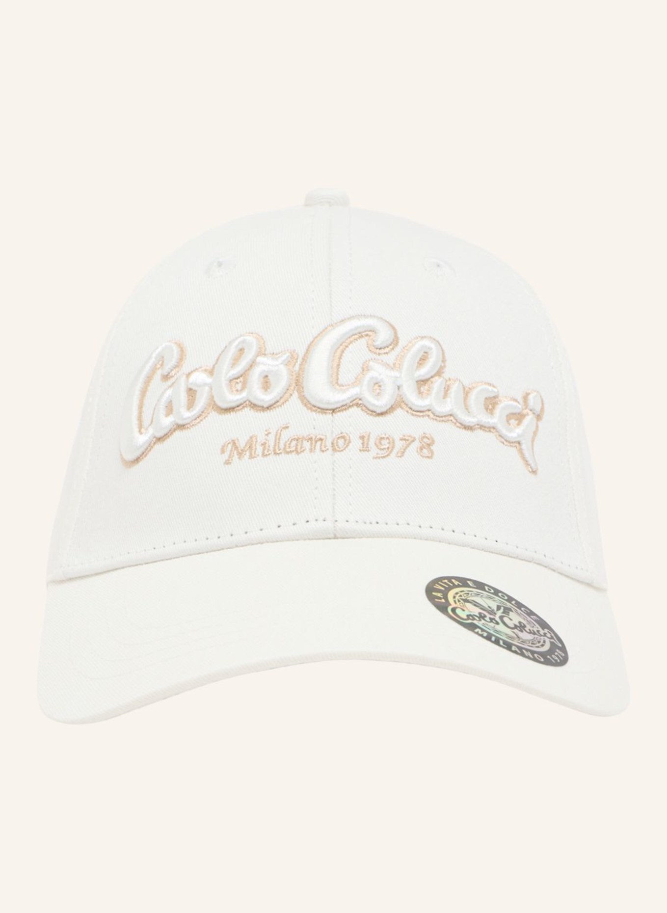 CARLO COLUCCI Unisex Basic Basecap ELEZI: WEISS