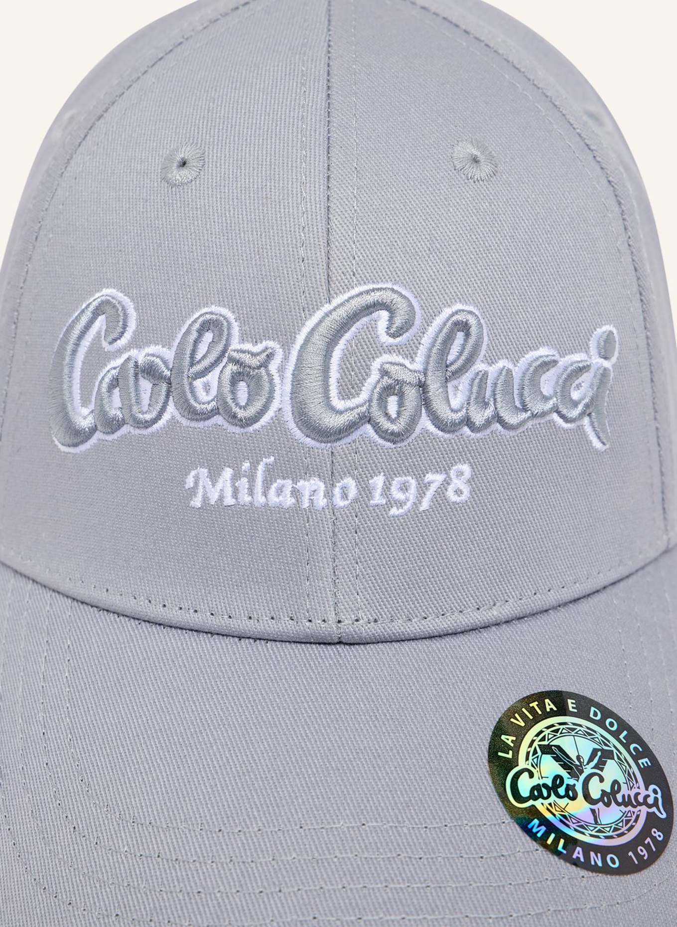 CARLO COLUCCI Unisex Basic Basecap ELEZI: GRAU