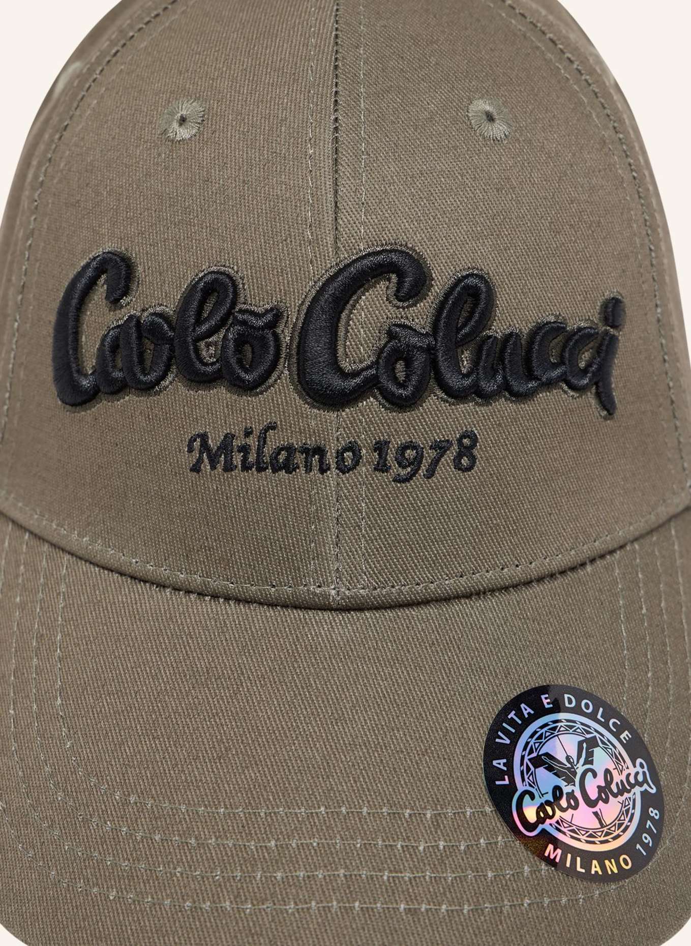 CARLO COLUCCI Unisex Basic Basecap ELEZI: OLIV
