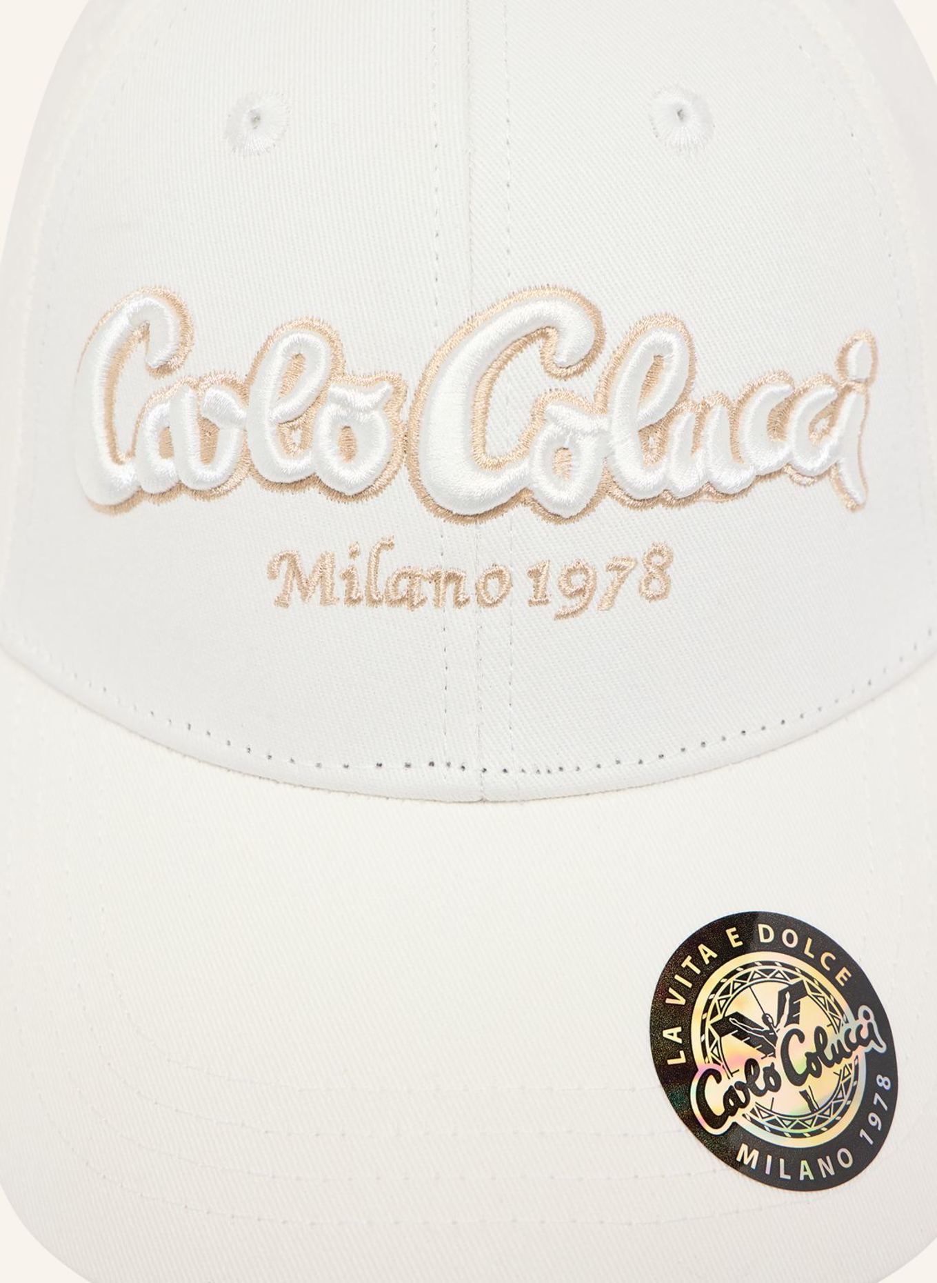 CARLO COLUCCI Unisex Basic Basecap ELEZI: WEISS