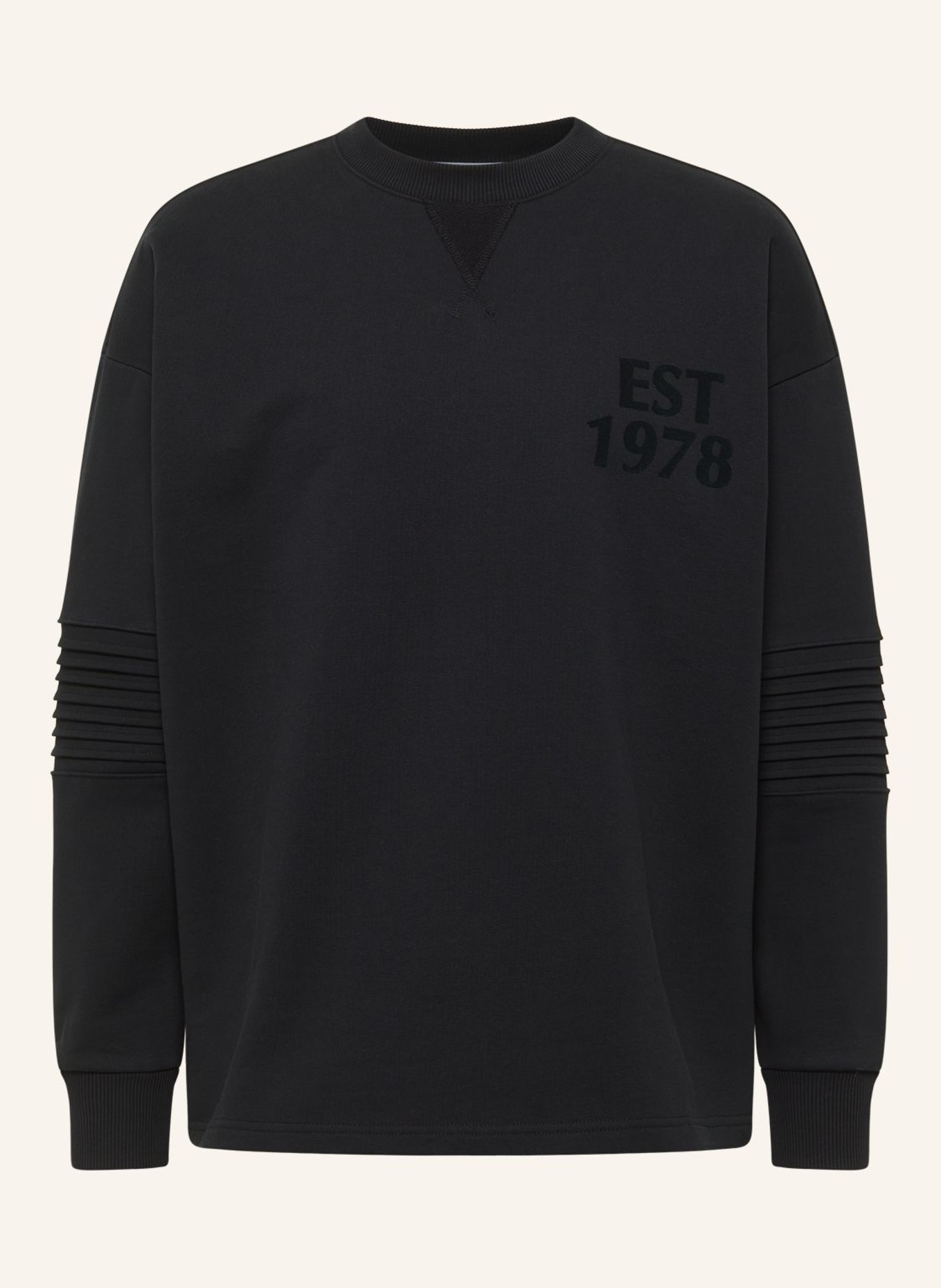 CARLO COLUCCI Sweatshirt - CLEAN CAPSULE FAUSTINI: SCHWARZ