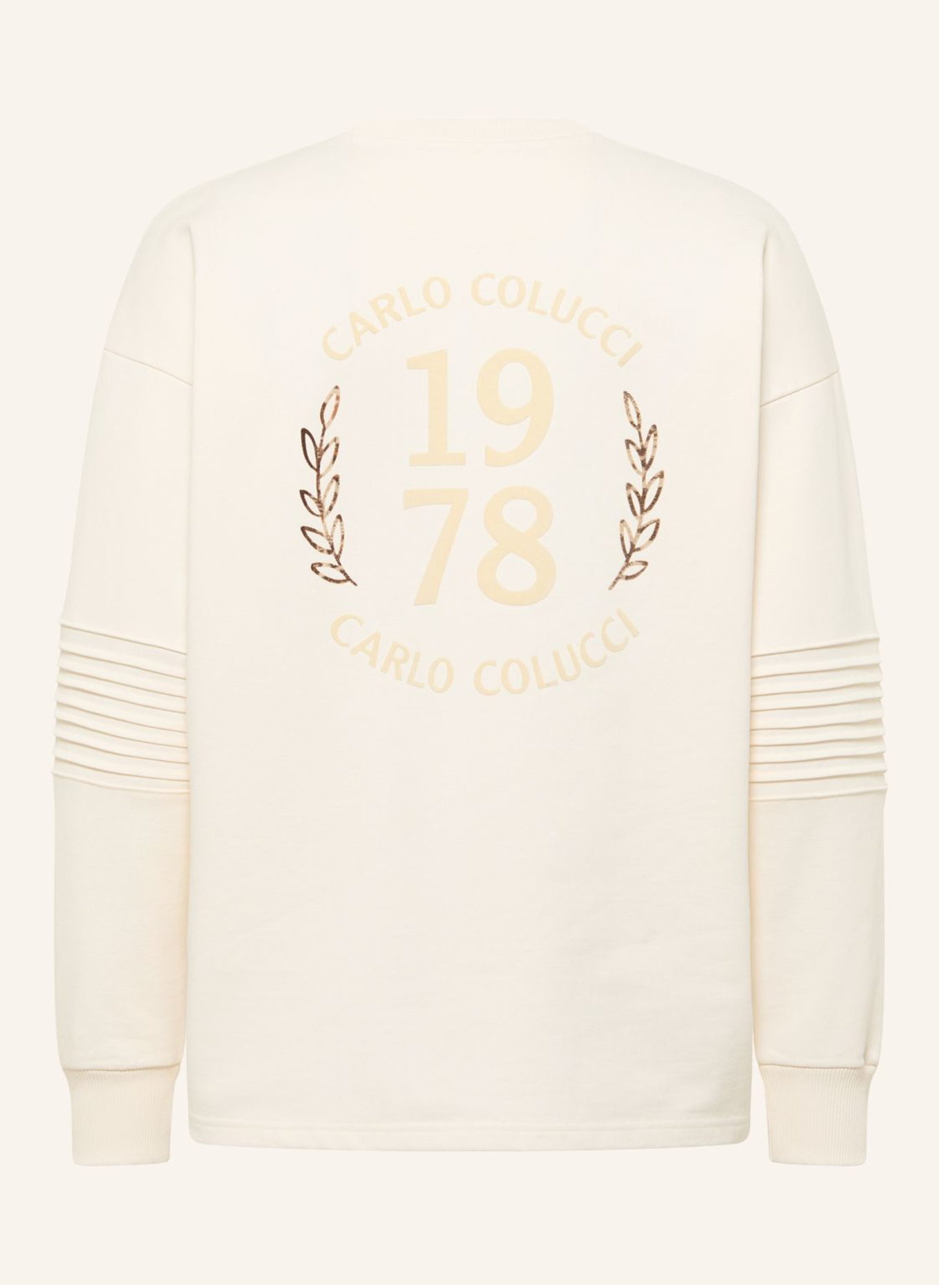 CARLO COLUCCI Sweatshirt - CLEAN CAPSULE FAUSTINI: WEISS