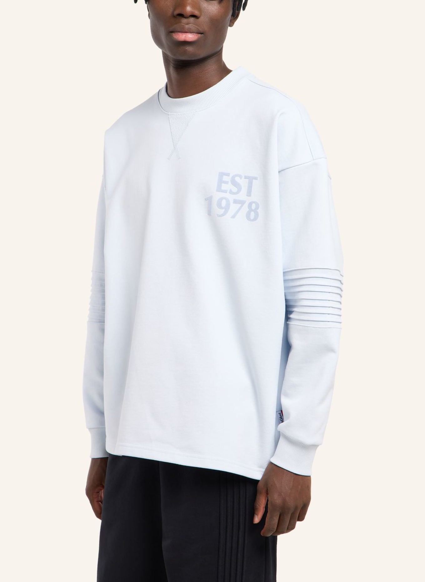 CARLO COLUCCI Sweatshirt - CLEAN CAPSULE FAUSTINI: HELLBLAU